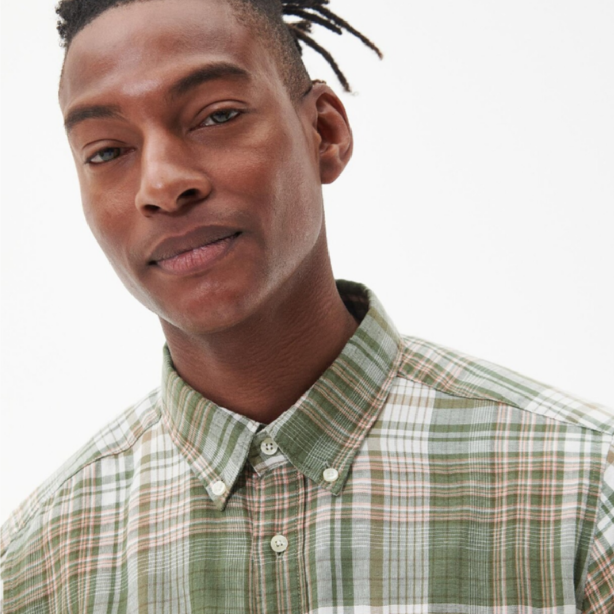 Barbour Ellerburn Short Sleeved Tailored Fit Men's Shirt | Burnt Olive