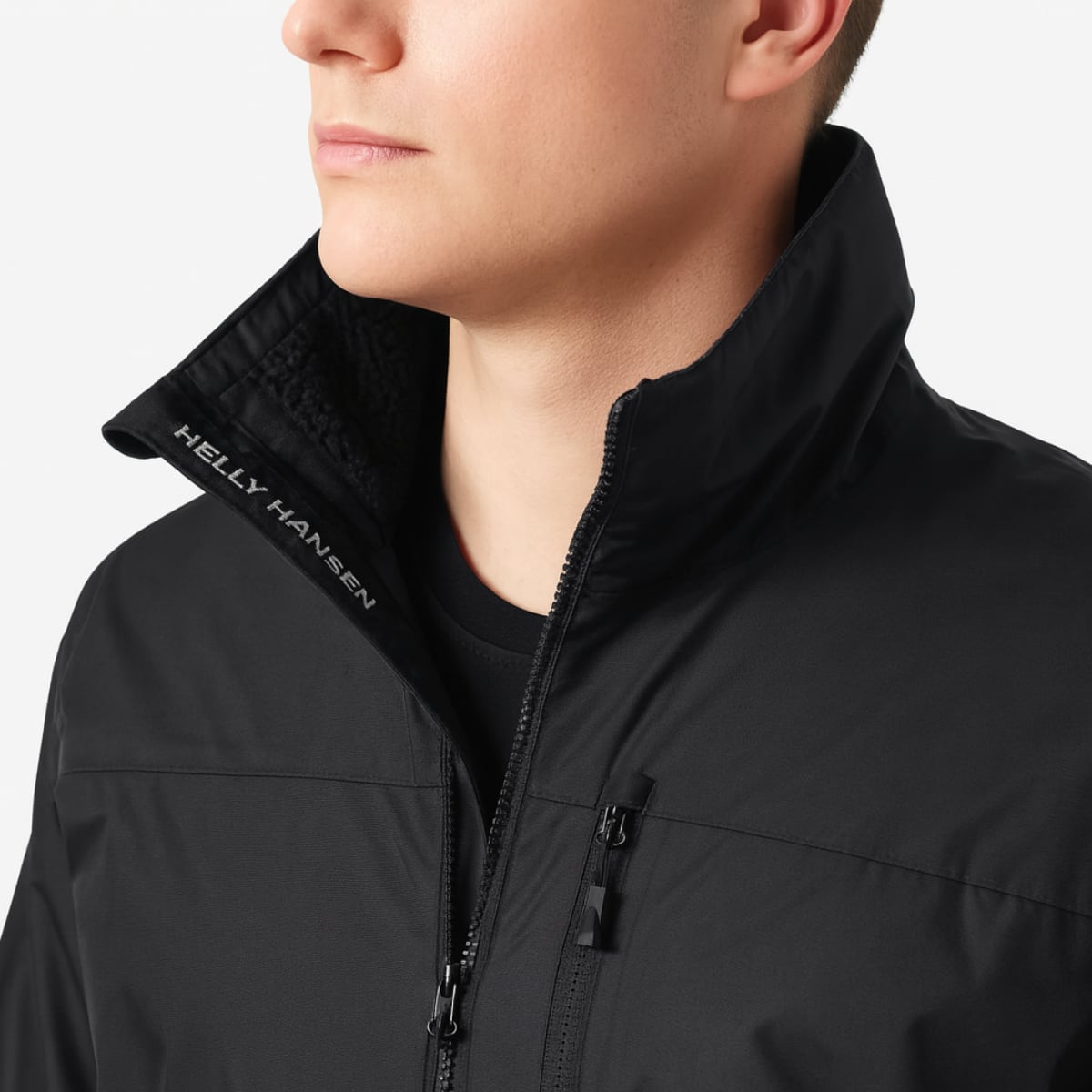 Helly Hansen Crew Hooded Pile Men's Jacket | Black