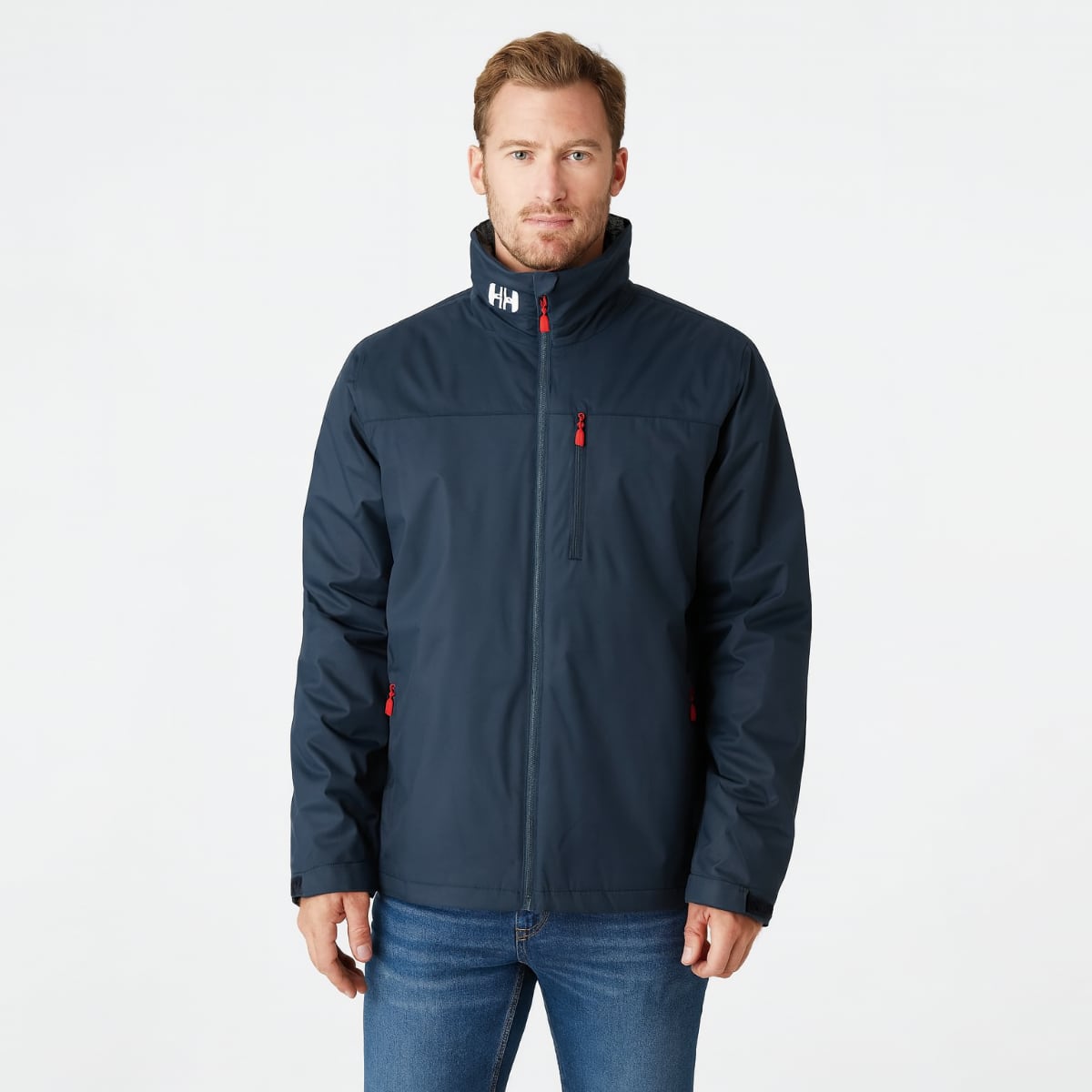 Helly Hansen Crew Hooded Pile Men's Jacket | Navy