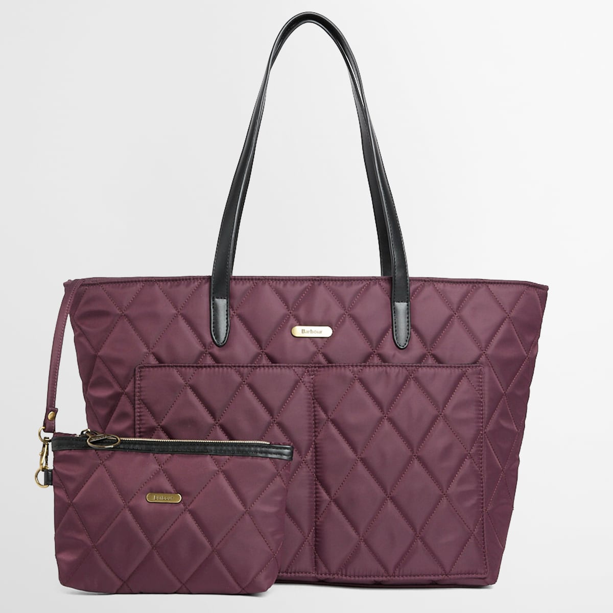 Barbour Quilted Tote Bag | Fig