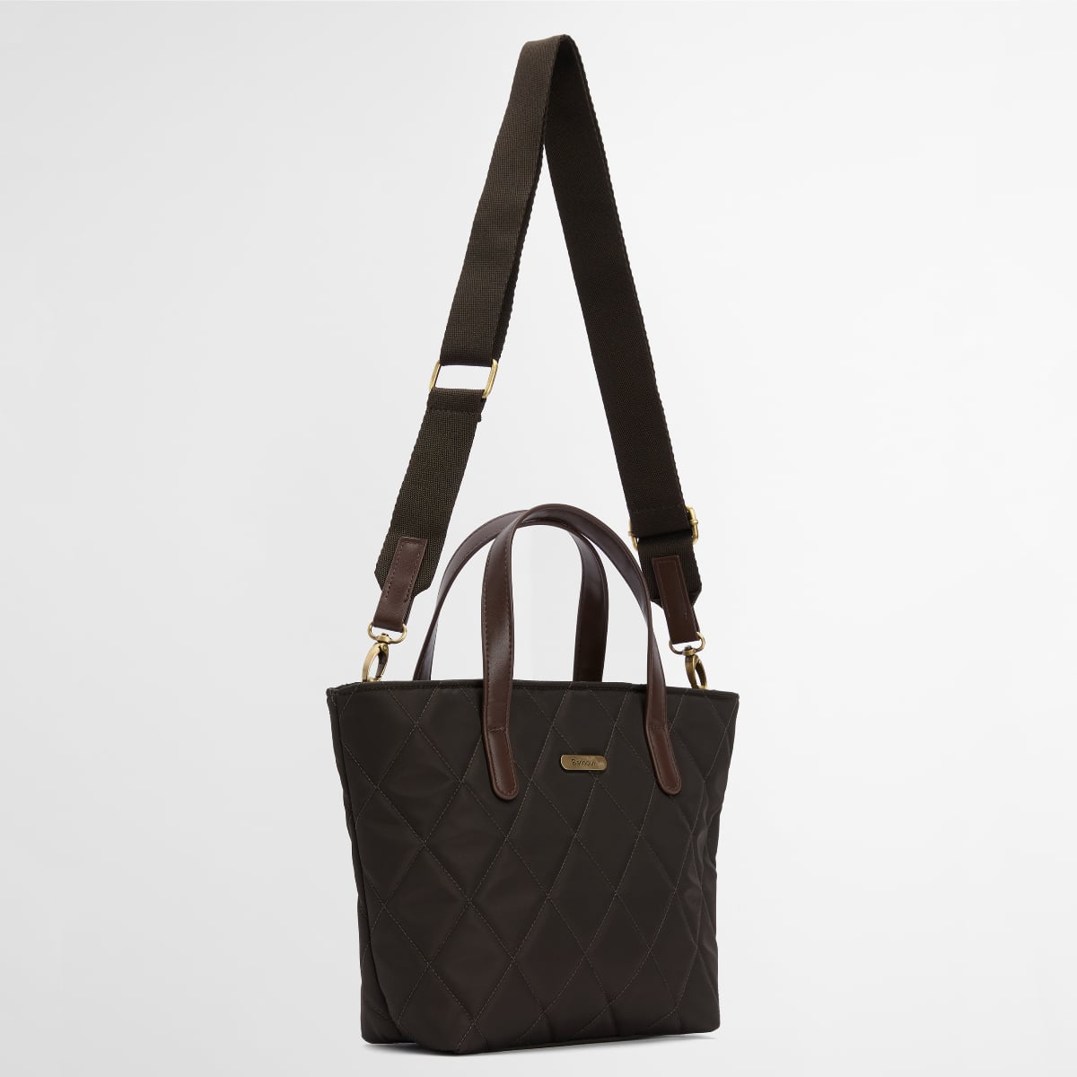 Barbour Quilted Mini Tote Bag | Olive