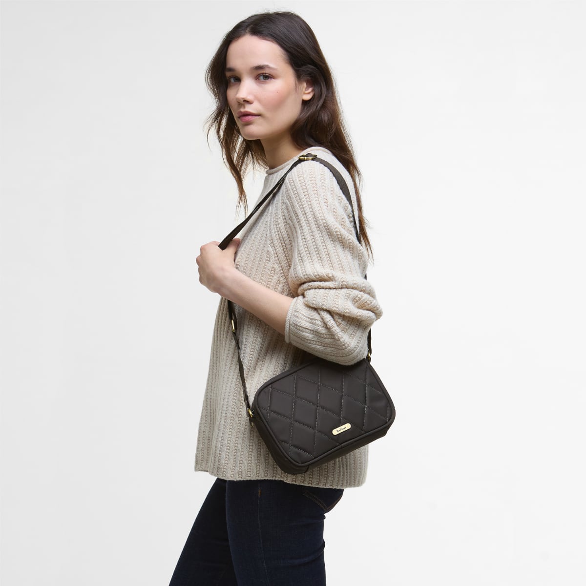 Barbour Quilted Crossbody Bag | Olive