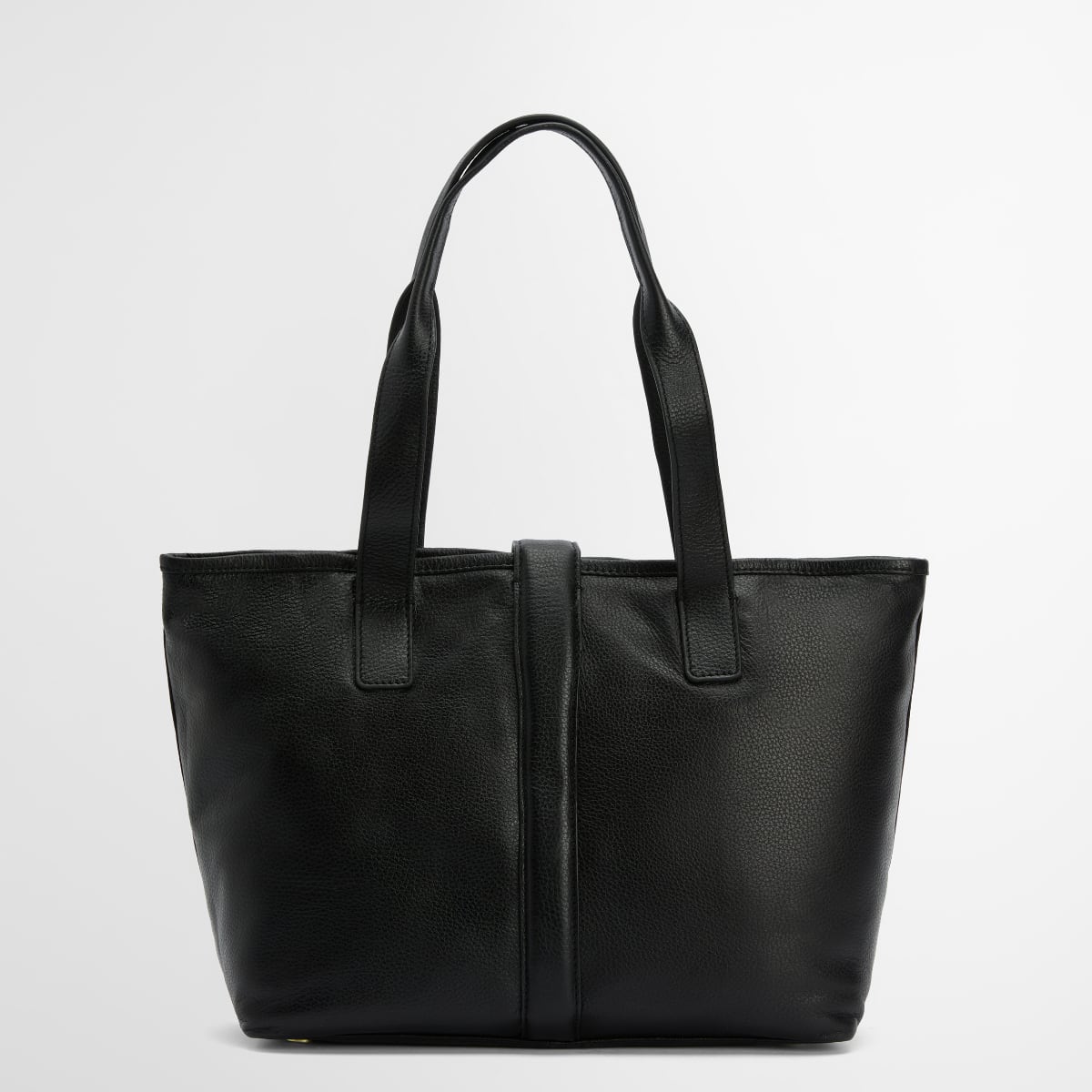 Barbour Alder Leather Tote Bag | Black