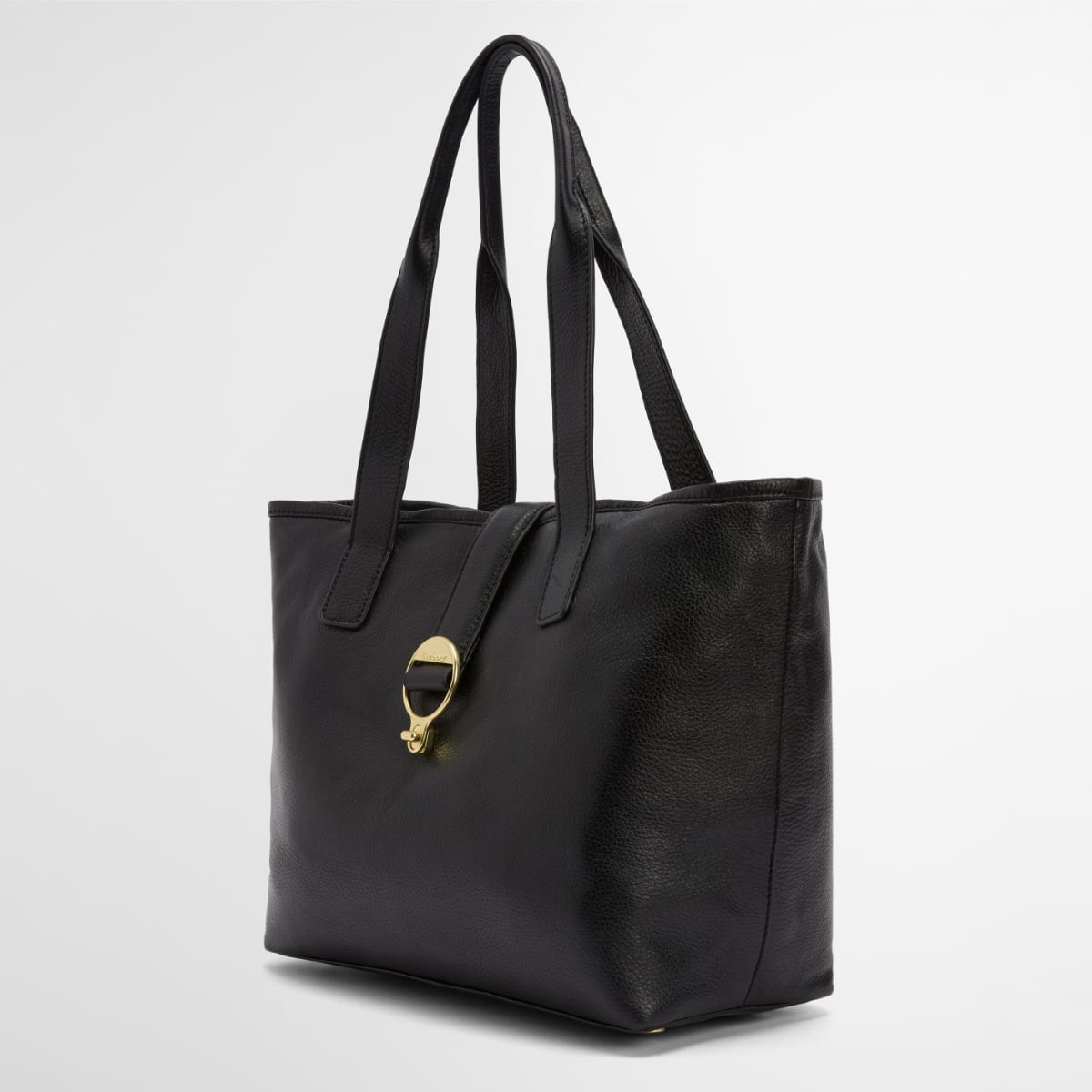 Barbour Alder Leather Tote Bag | Black