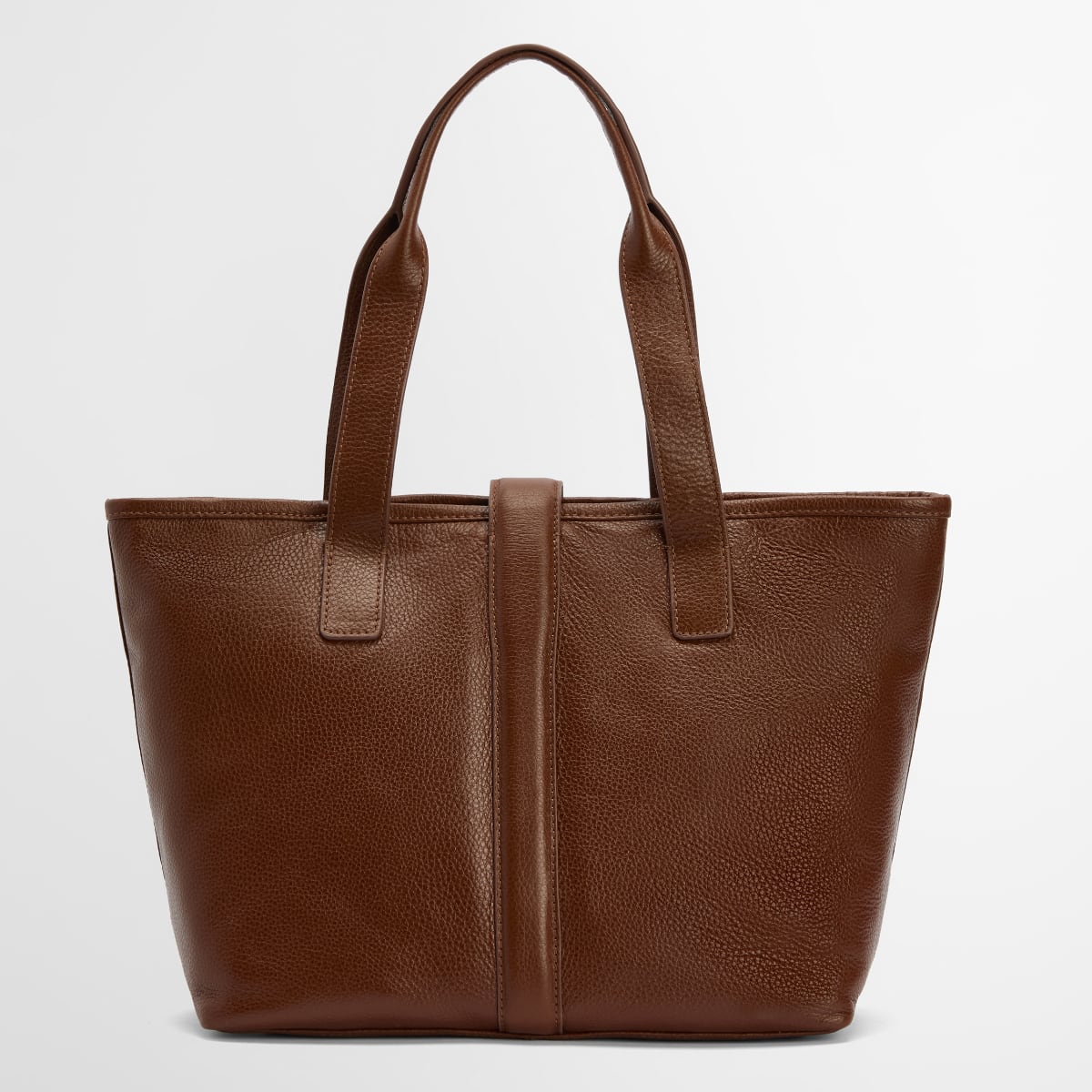Barbour Alder Leather Tote Bag | Brown