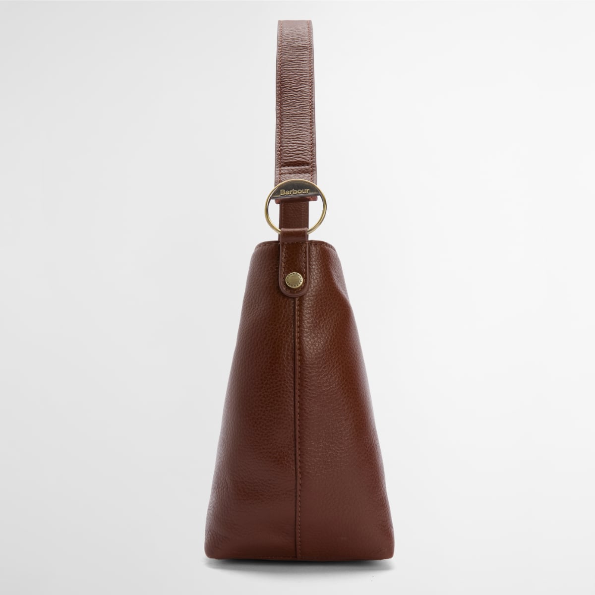 Barbour Cedar Leather Bucket Bag | Brown