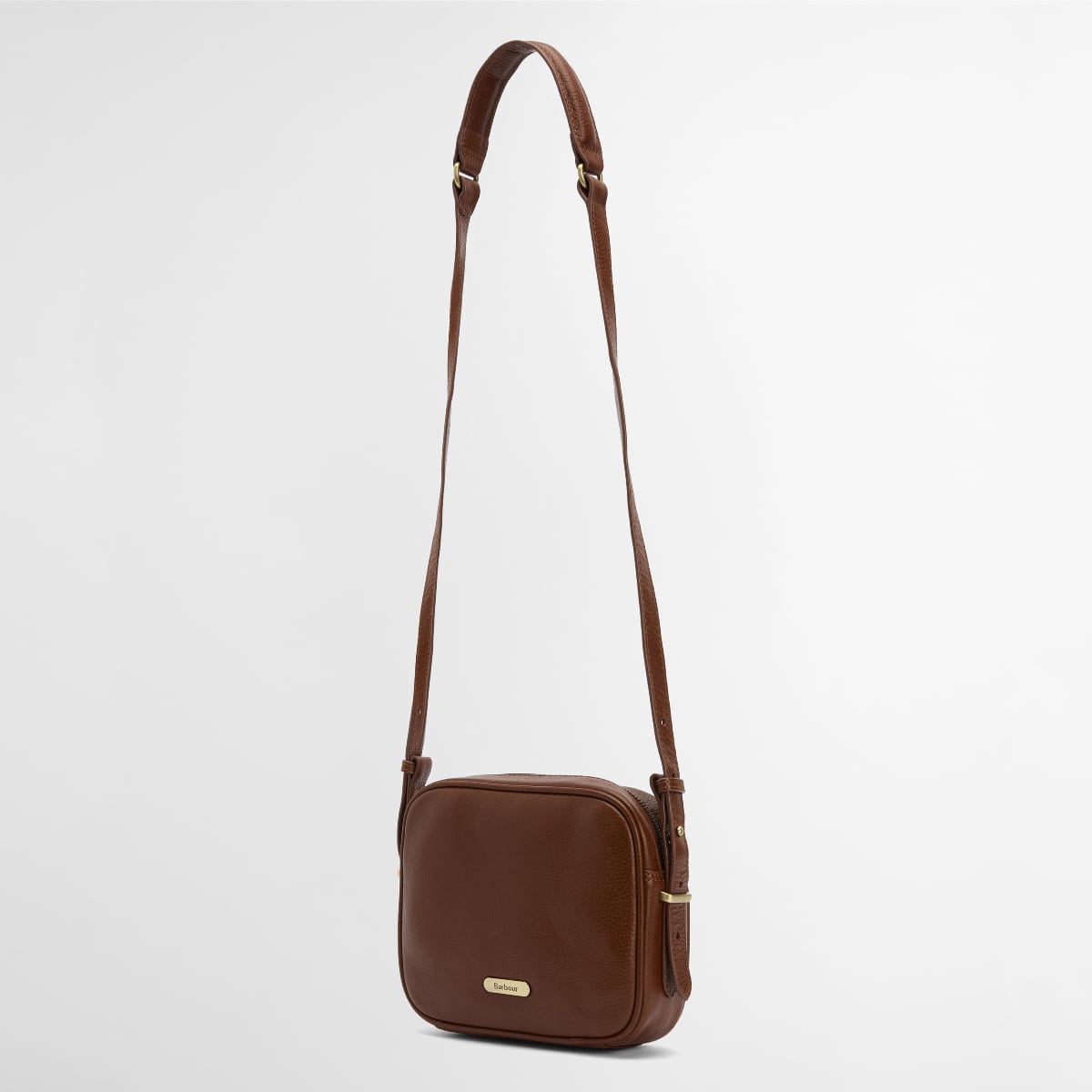 Barbour Daphne Leather Crossbody Bag | Brown