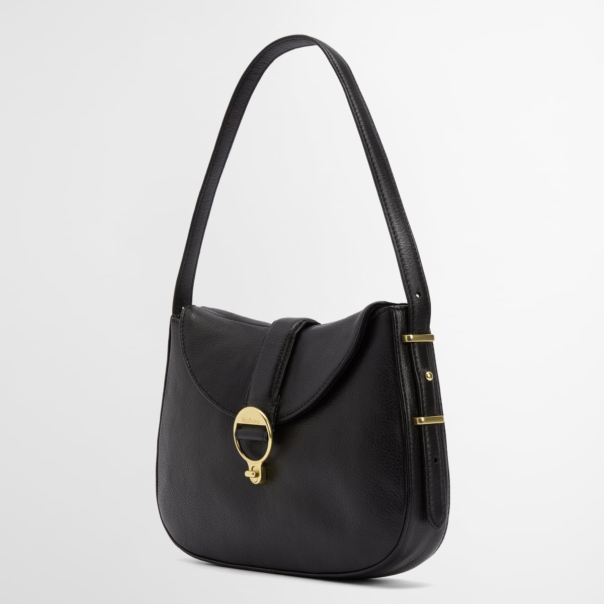 Barbour Alder Leather Shoulder Bag | Black