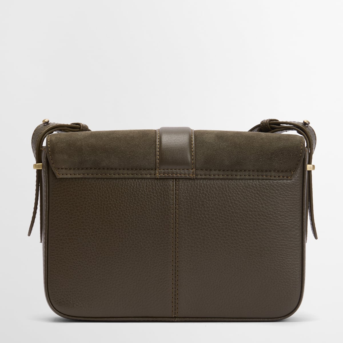 Barbour Rosa Suede and Leather Crossbody Bag | Olive