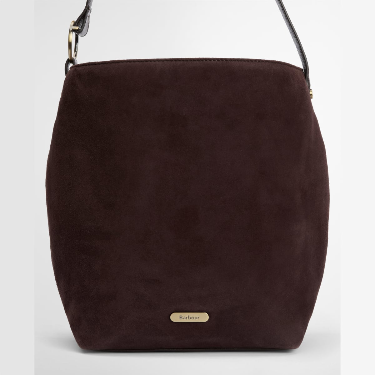 Barbour Cedar Large Suede Bucket Bag | Brown