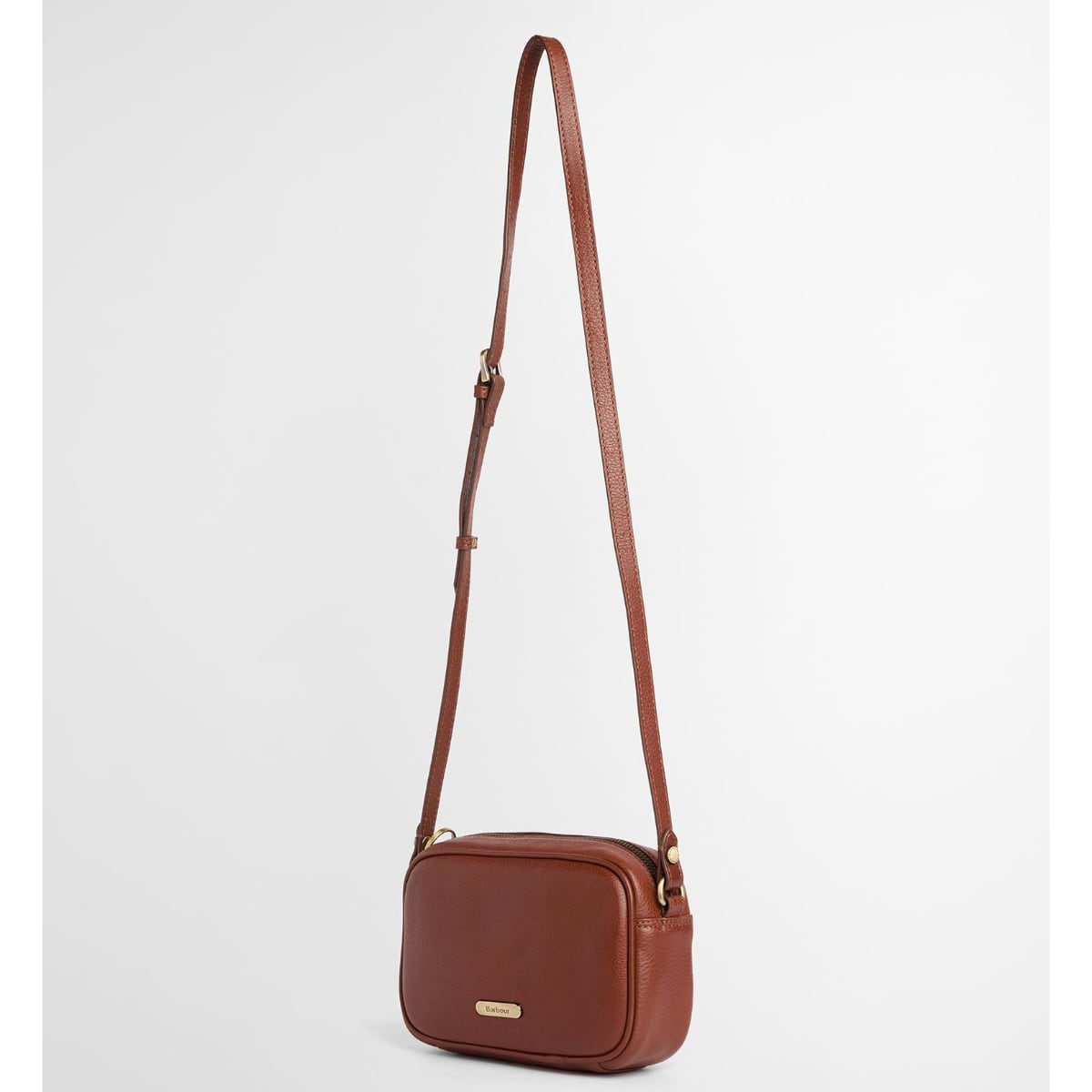 Barbour Daphne Mini Leather Crossbody Bag | Brown
