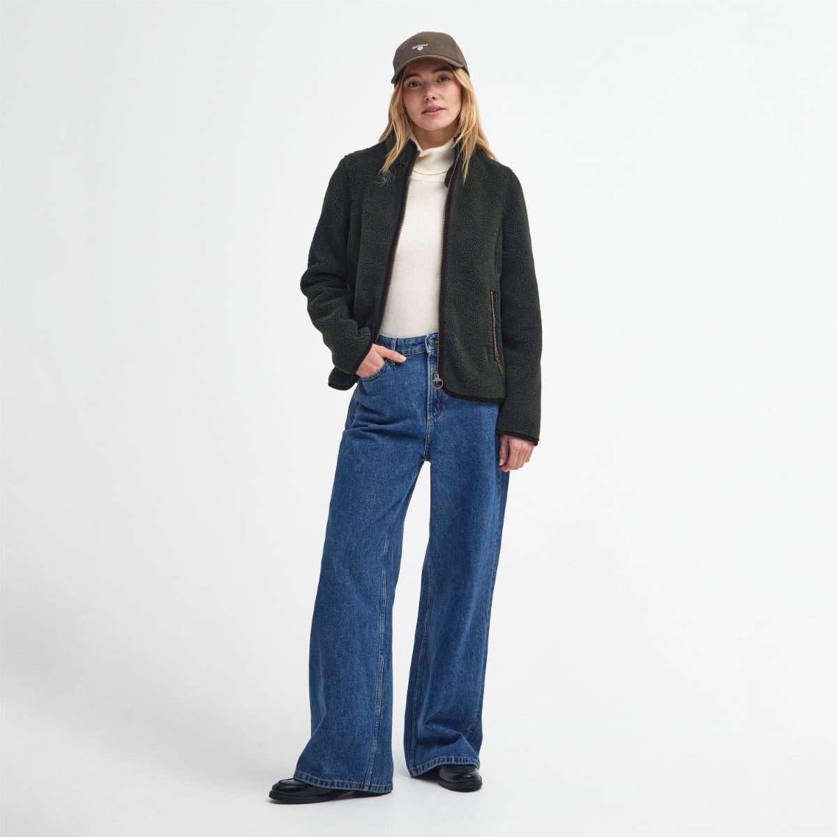 Barbour Laven Fleece Women's Jacket | Olive