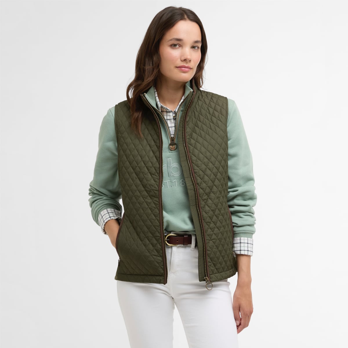 Barbour Basswood Women's Quilted Gilet | Olive