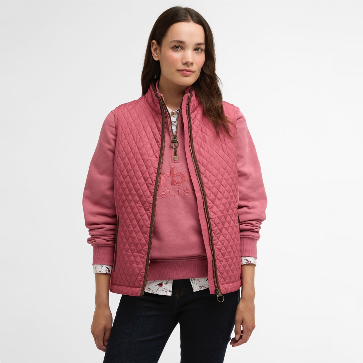 Barbour Basswood Women's Quilted Gilet | Wild Berry