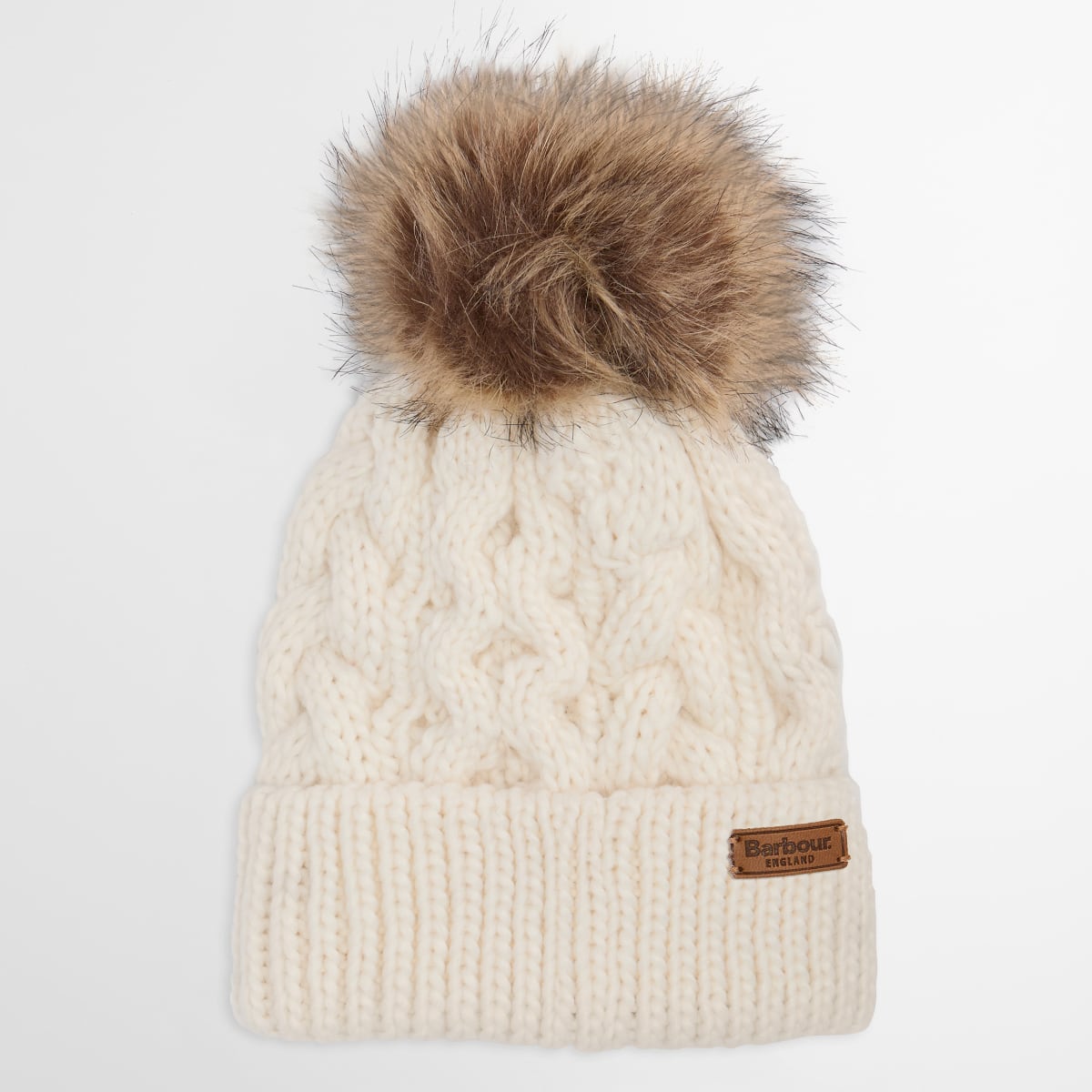 Barbour Penshaw Beanie & Scarf Set | Cloud