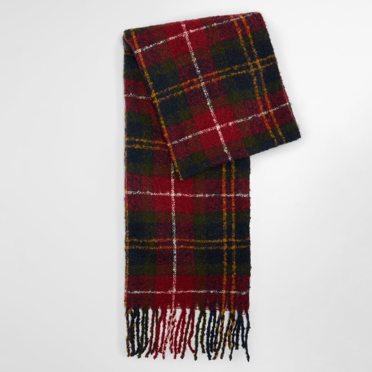 Barbour Saltburn Beanie & Scarf Set | Winterberry Tartan