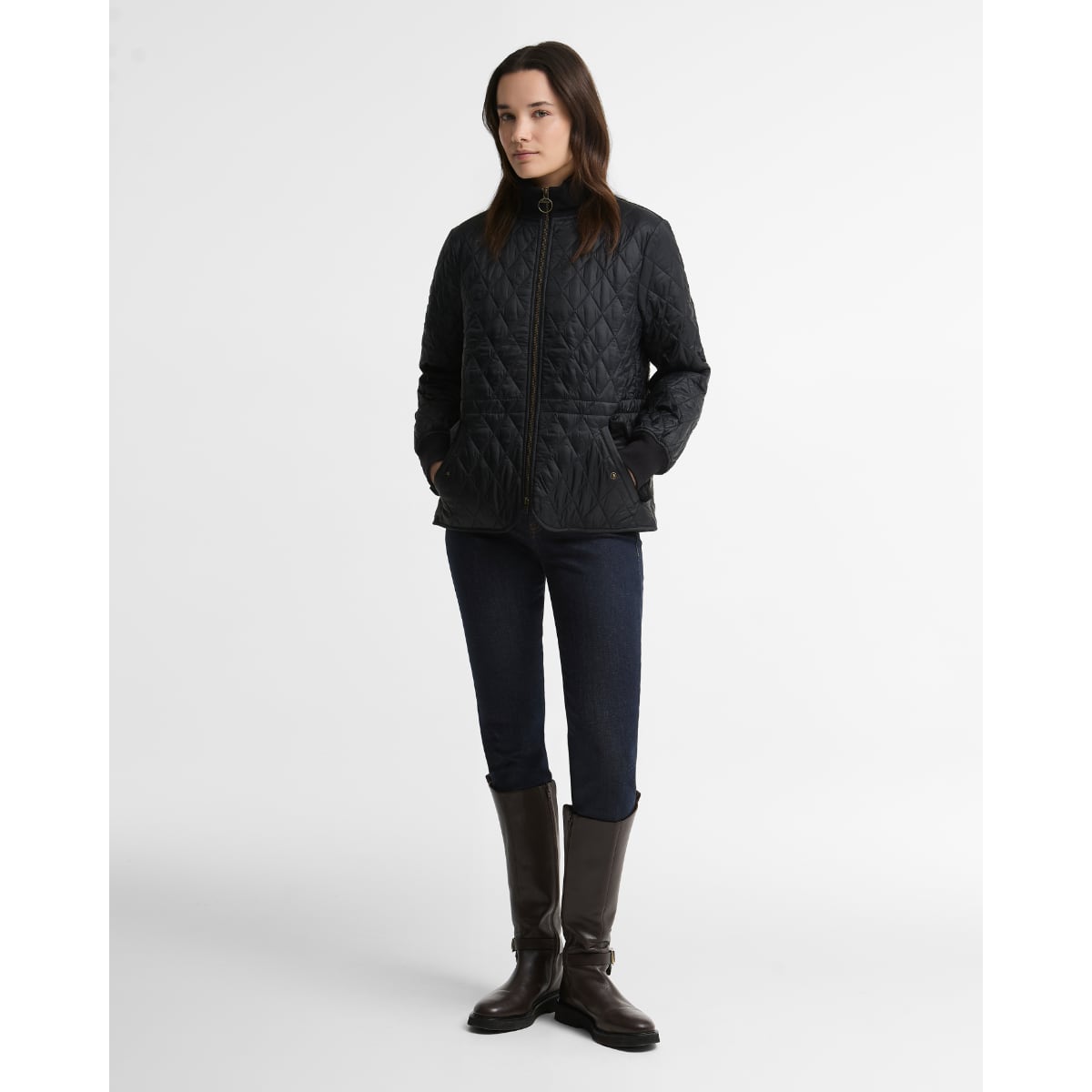 Barbour Hermione Women's Quilted Jacket | Black/Shadow Classic