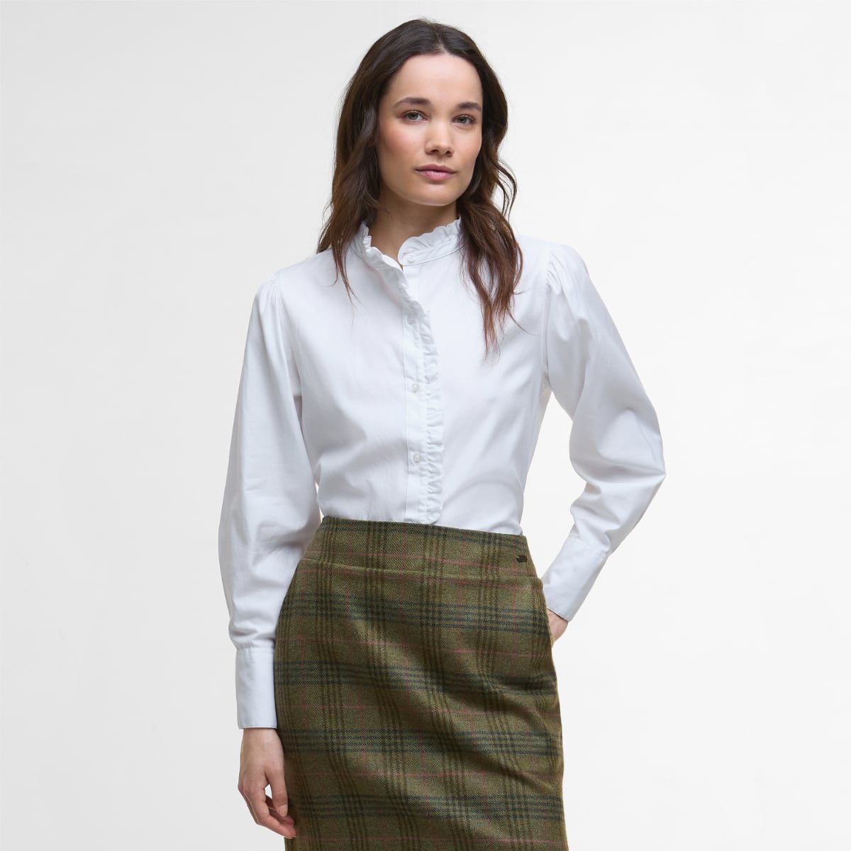 Barbour Embleton Women's Long-Sleeved Shirt | White