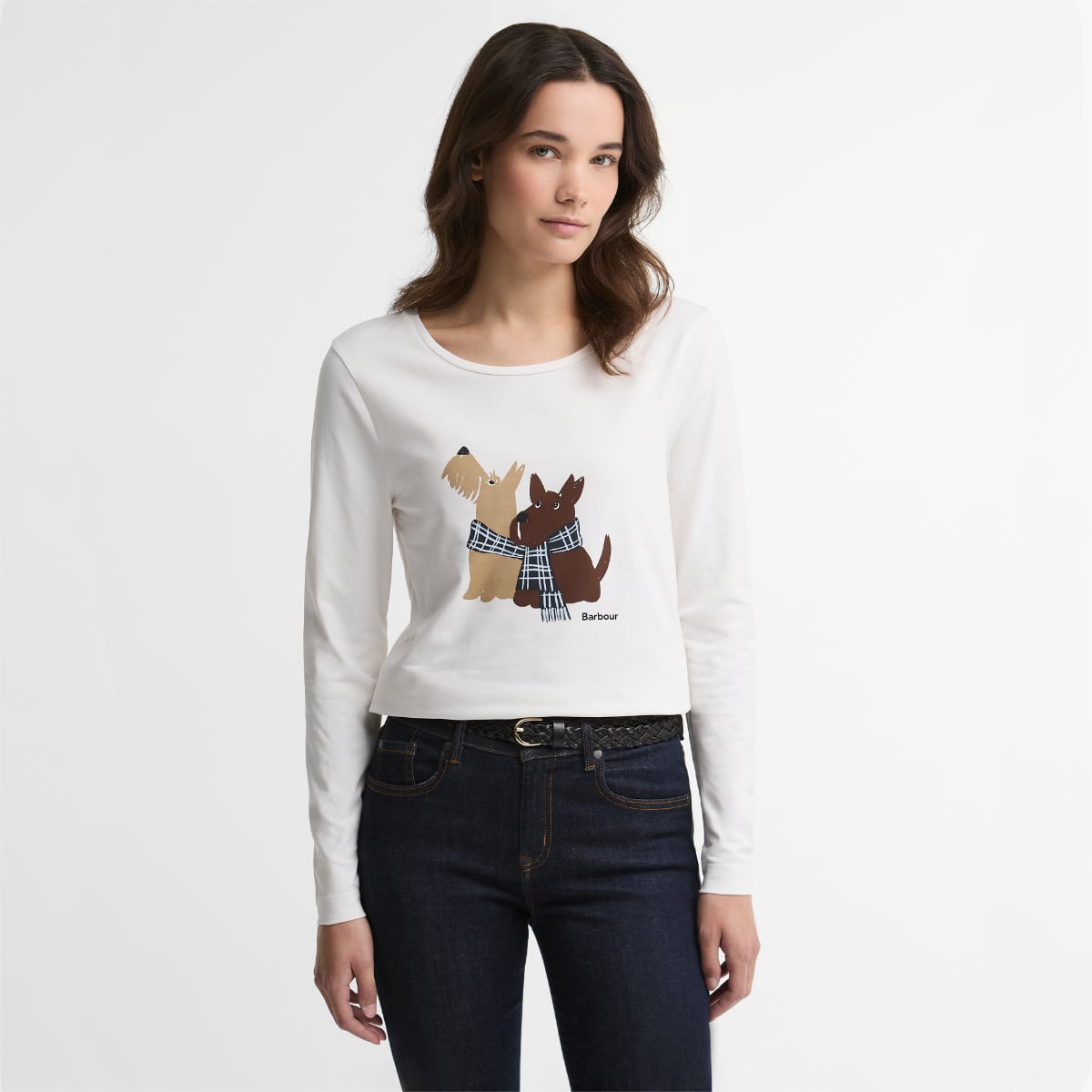 Barbour Lossie Long-Sleeved Women's T-Shirt | Cloud