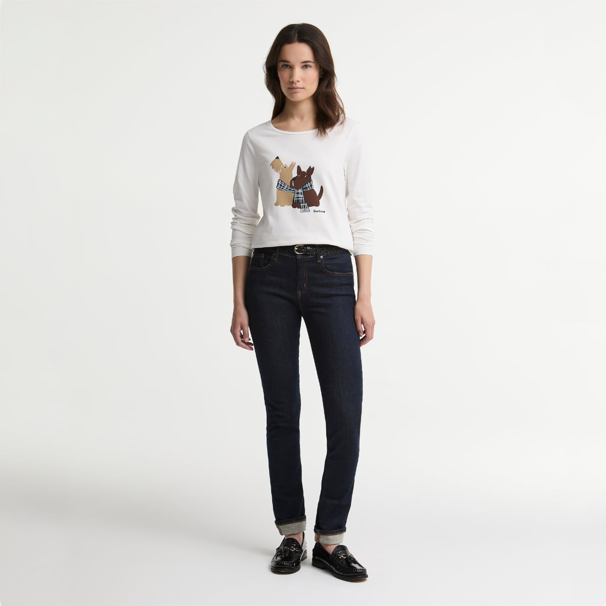 Barbour Lossie Long-Sleeved Women's T-Shirt | Cloud