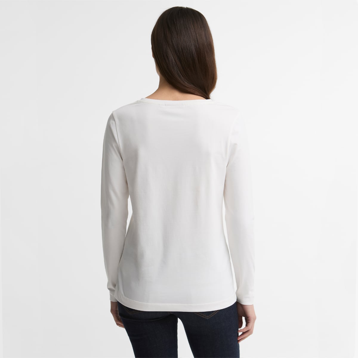Barbour Lossie Long-Sleeved Women's T-Shirt | Cloud