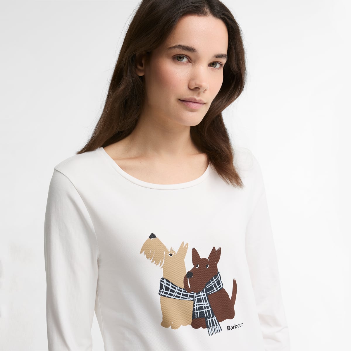 Barbour Lossie Long-Sleeved Women's T-Shirt | Cloud