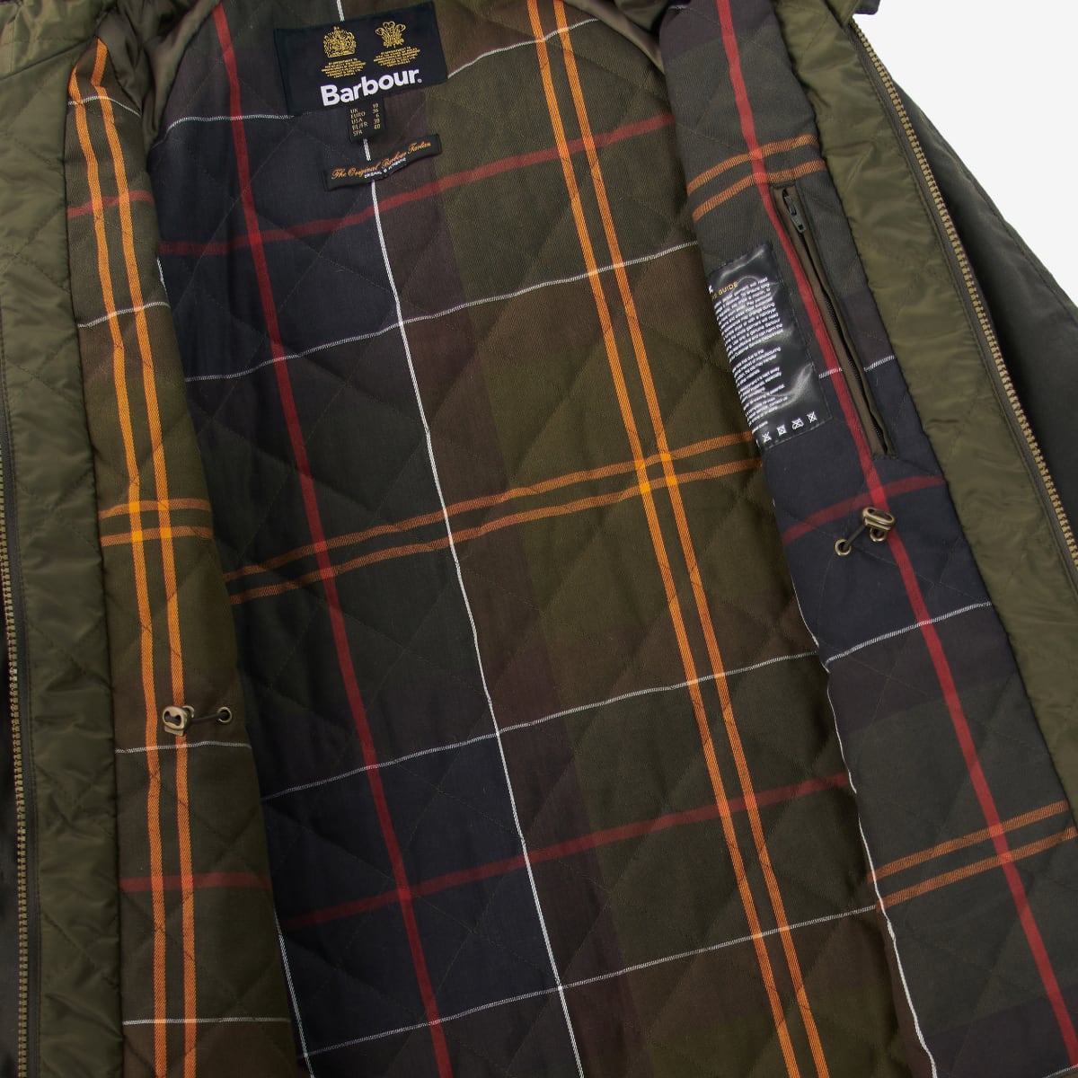 Barbour LONG Cannich Women's Waxed Jacket | Olive
