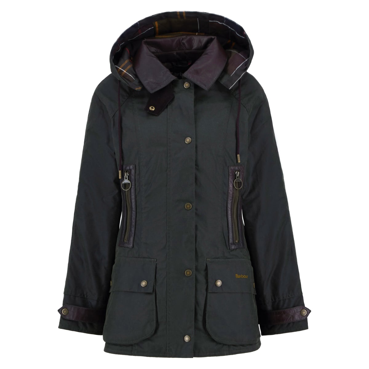 Barbour Ivy Women's Waxed Parka | Fern