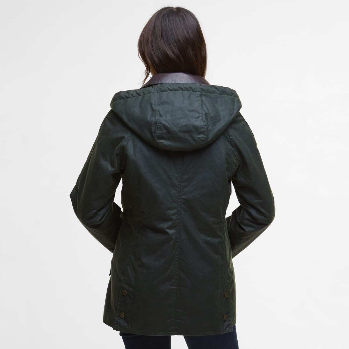 Barbour Ivy Women's Waxed Parka | Fern