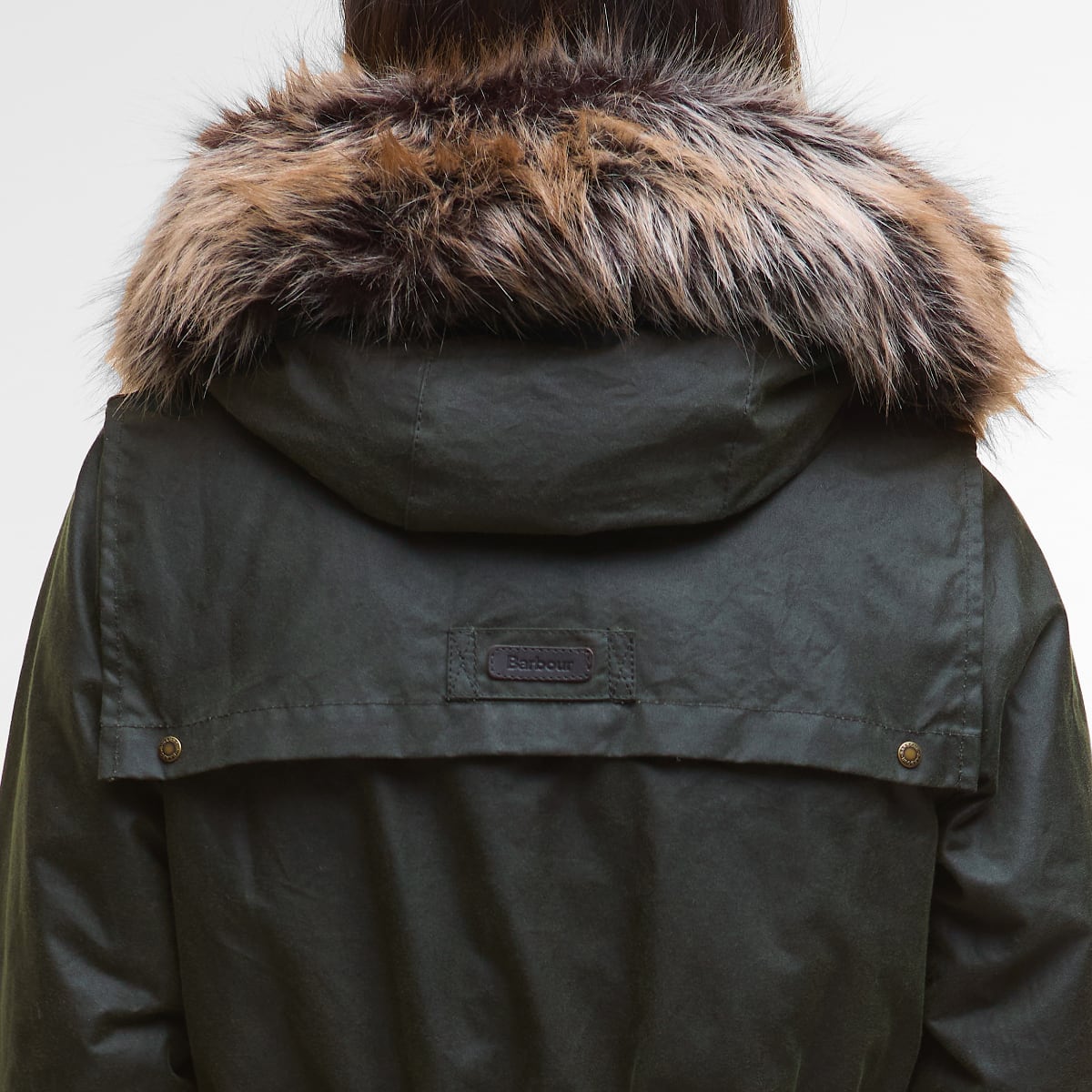 Barbour Durham City Women's Waxed Parka | Fern