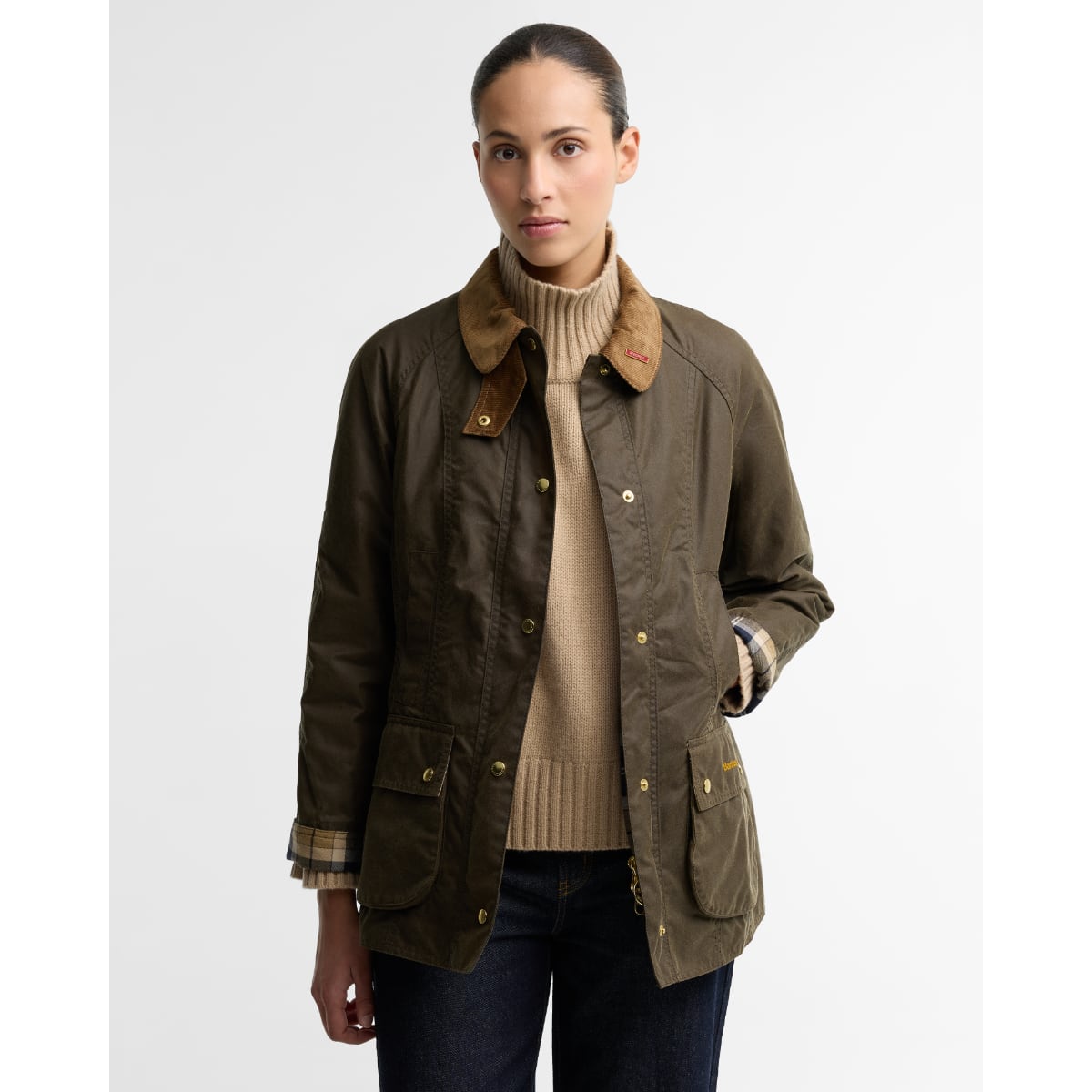 Barbour Icons Beadnell Waxed Women's Jacket | Beech/Birchwood