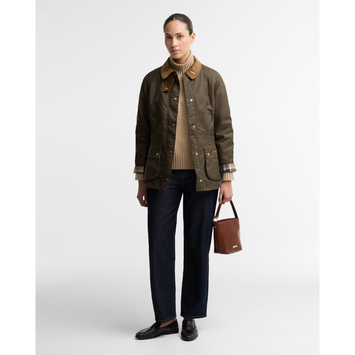 Barbour Icons Beadnell Waxed Women's Jacket | Beech/Birchwood