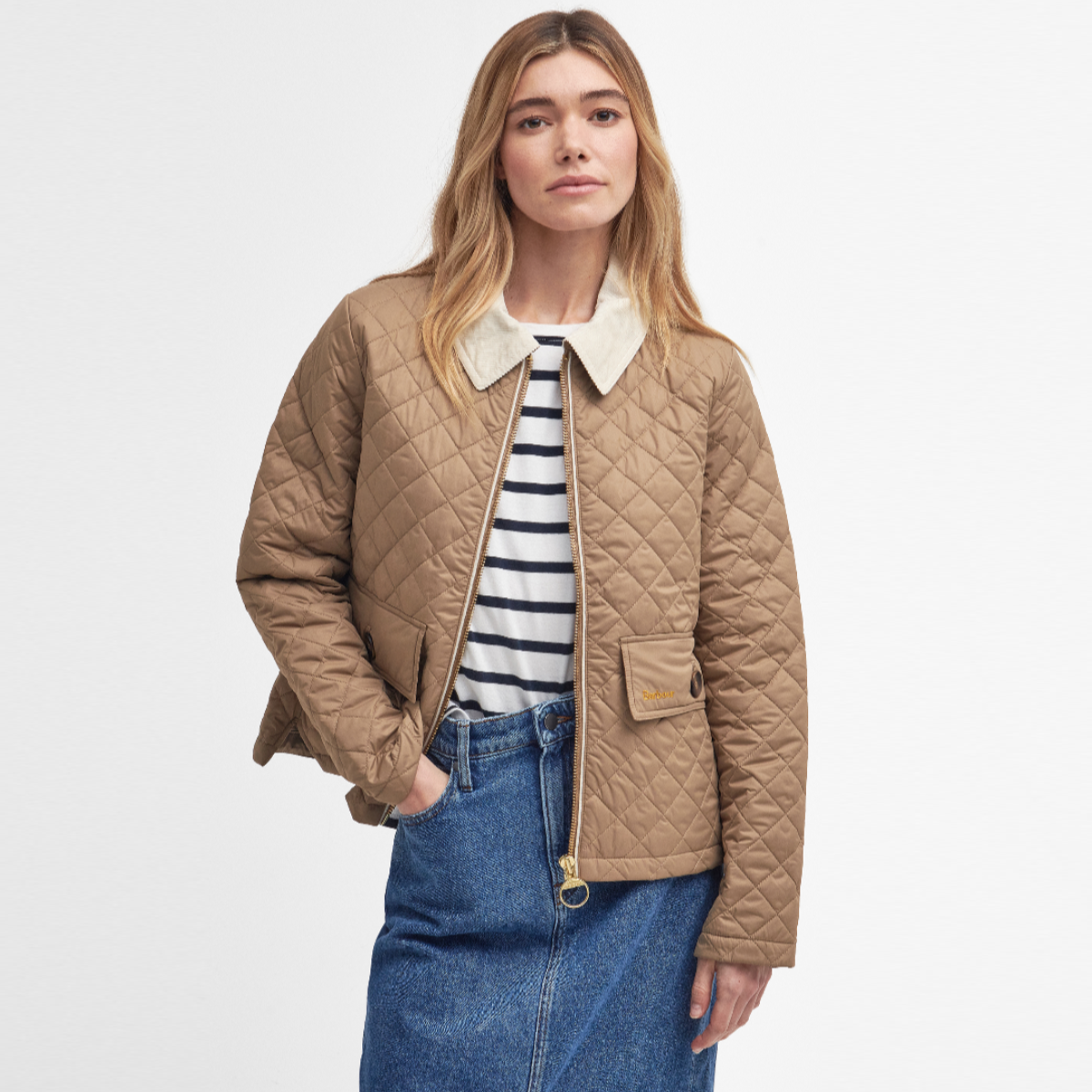 Barbour Leia Women s Quilted Jacket Hazelnut