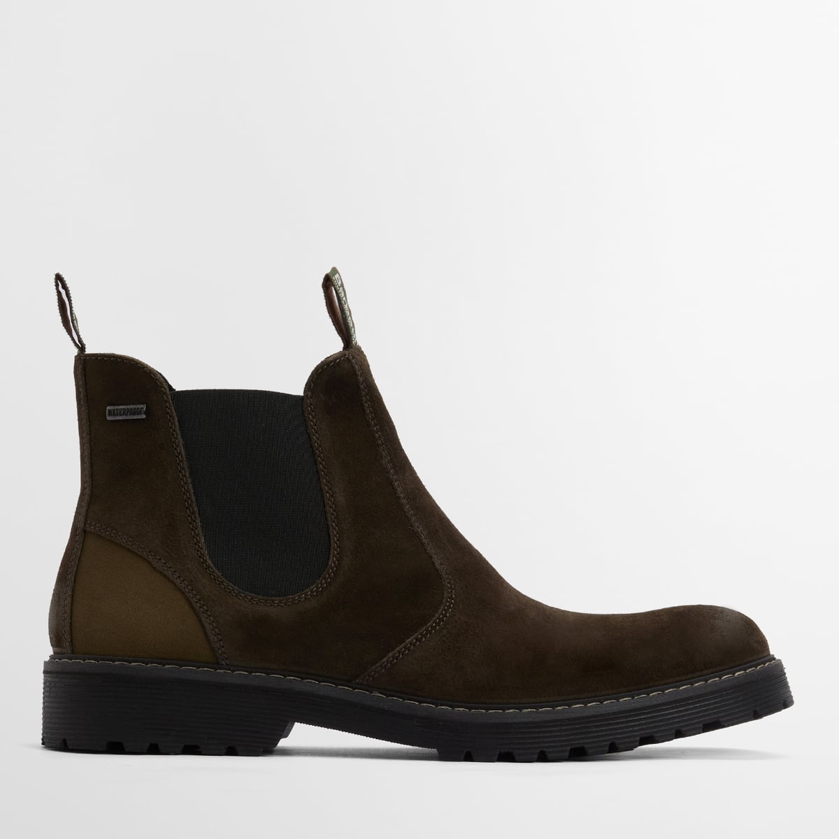 Barbour Patton Men's Chelsea Boots | Oiled Brown Suede