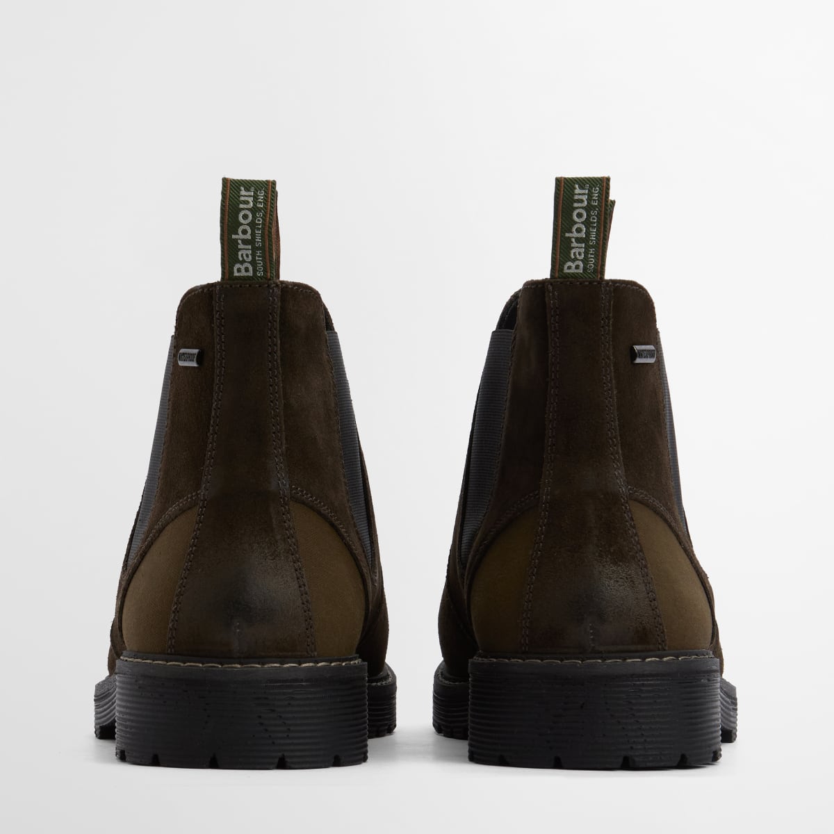 Barbour Patton Men's Chelsea Boots | Oiled Brown Suede
