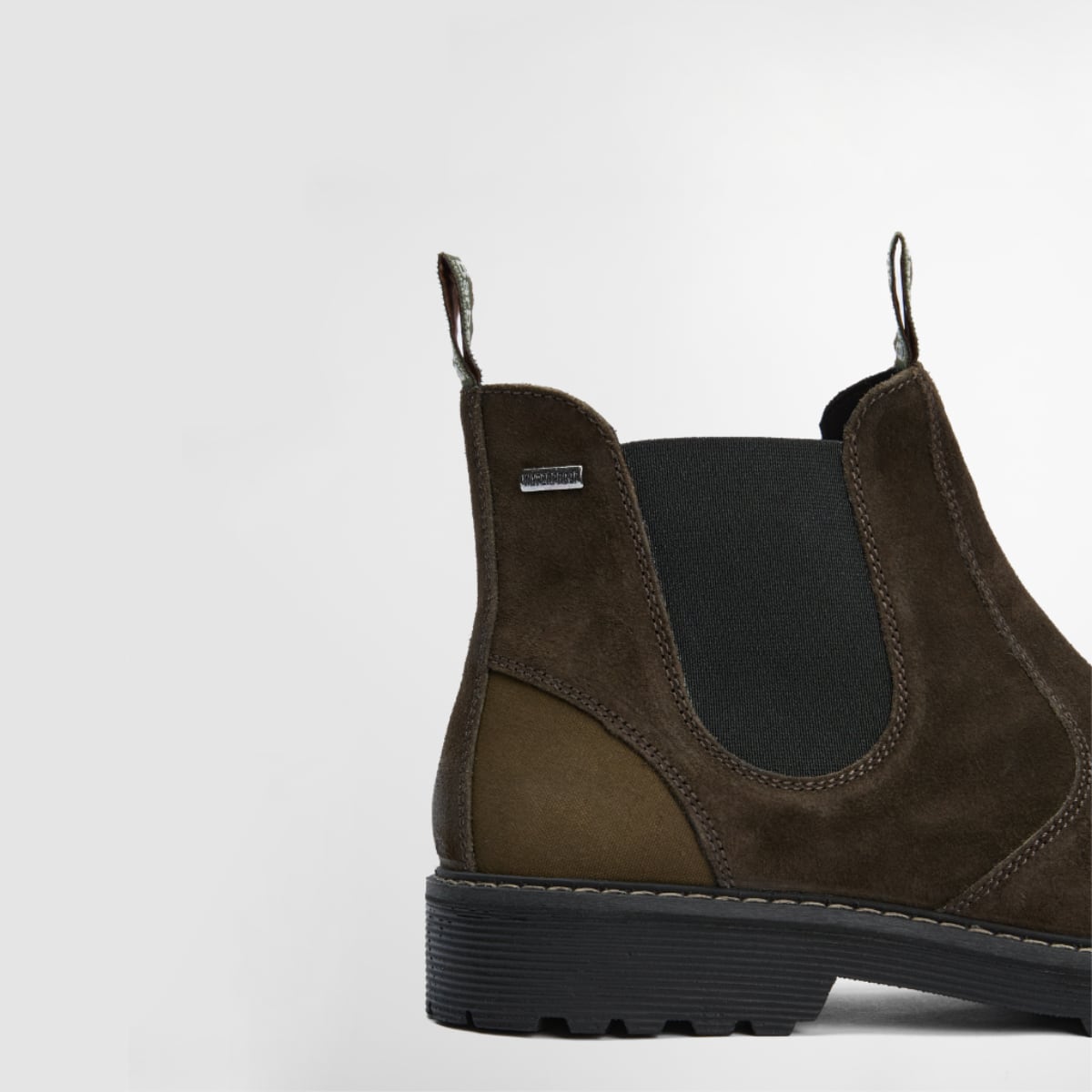 Barbour Patton Men's Chelsea Boots | Oiled Brown Suede