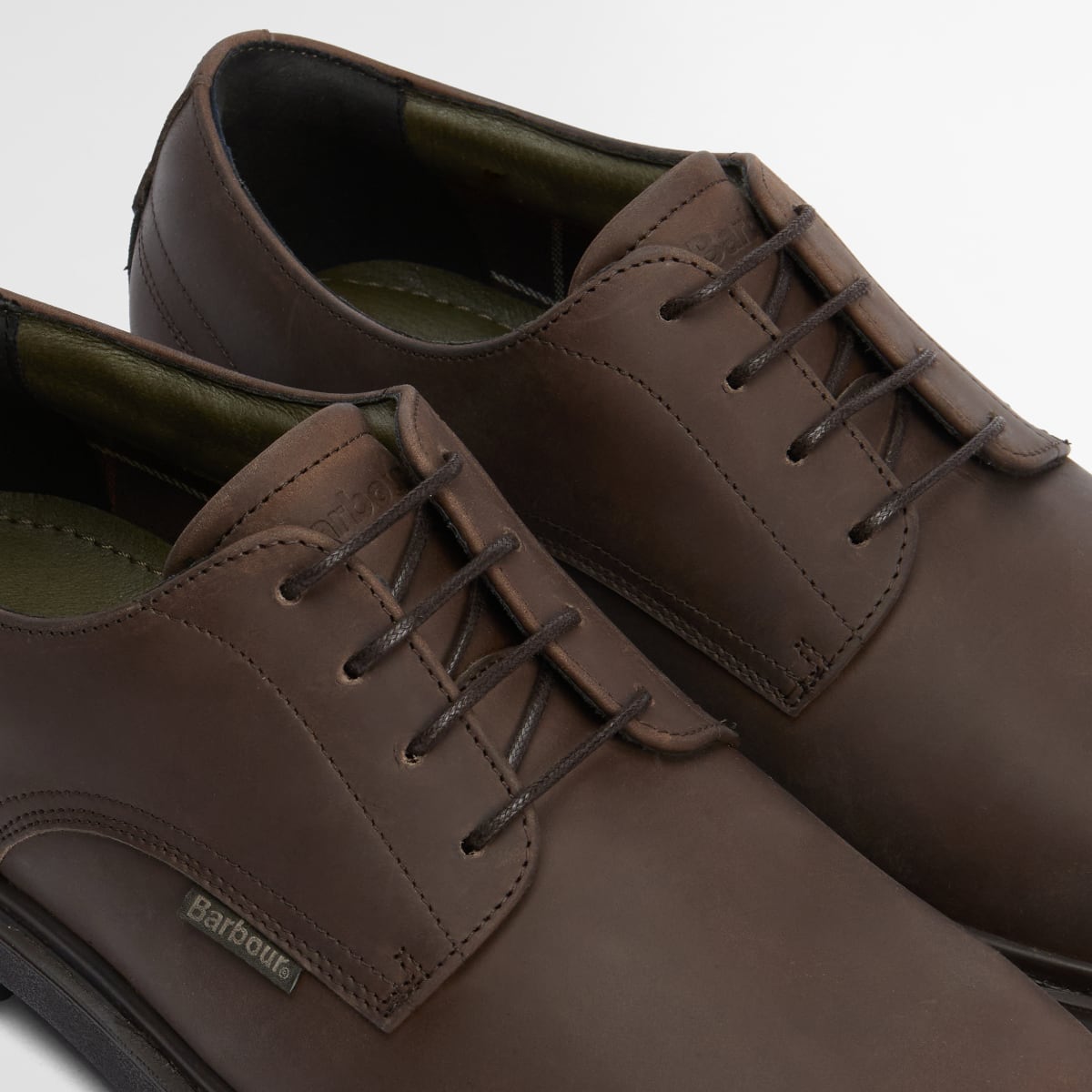 Barbour Carthy Men's Derby Brogue Shoe | Dark Brown