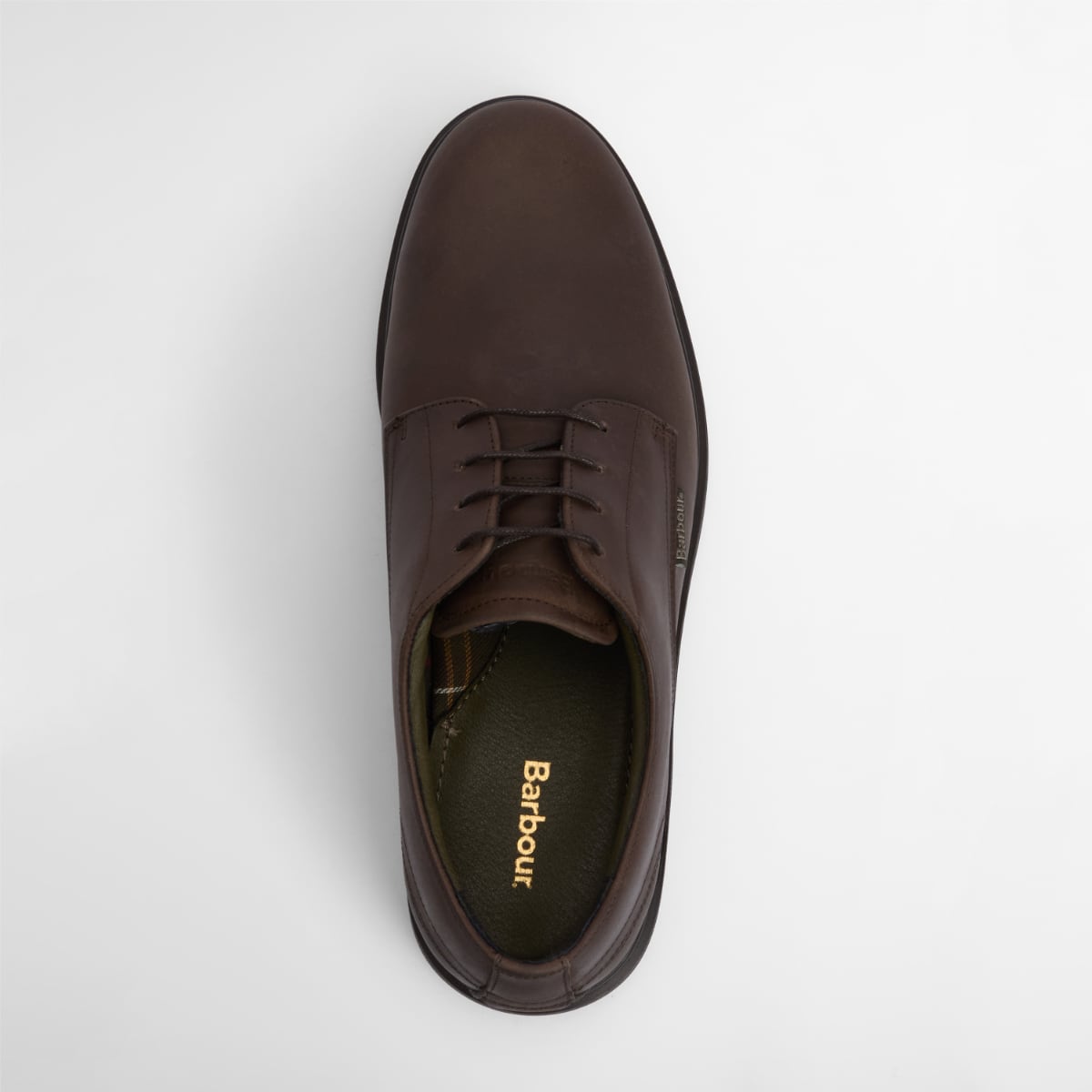 Barbour Carthy Men's Derby Brogue Shoe | Dark Brown