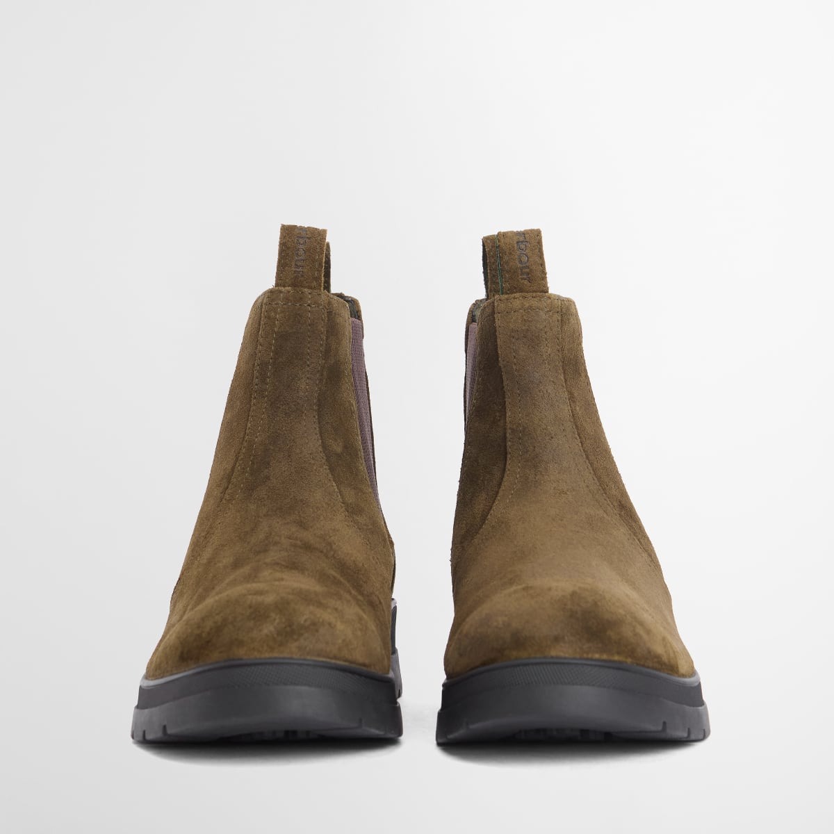 Barbour Turnbull Men's Chelsea Boots | Oiled Olive Suede