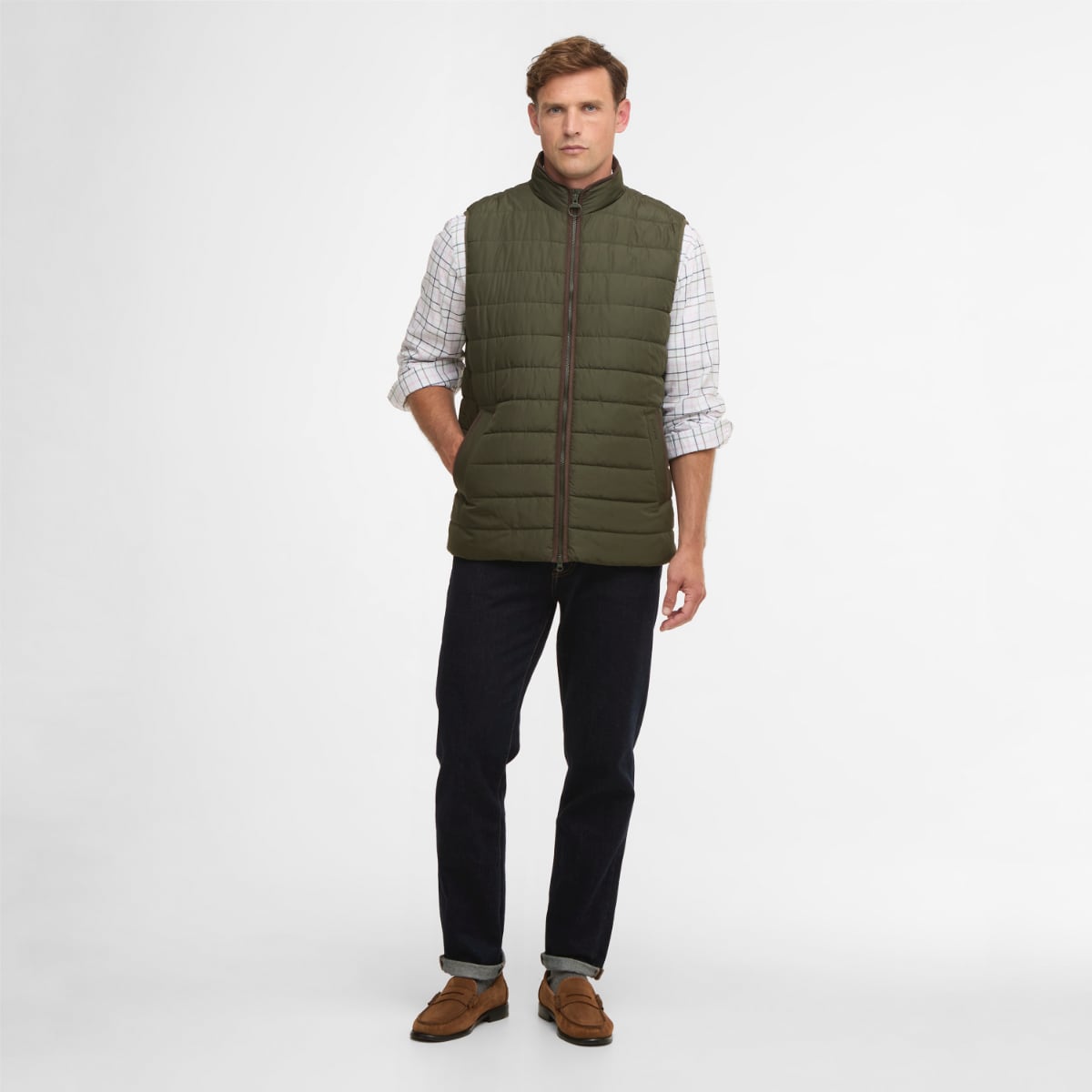 Barbour Broughton Men's Gilet | Deep Olive