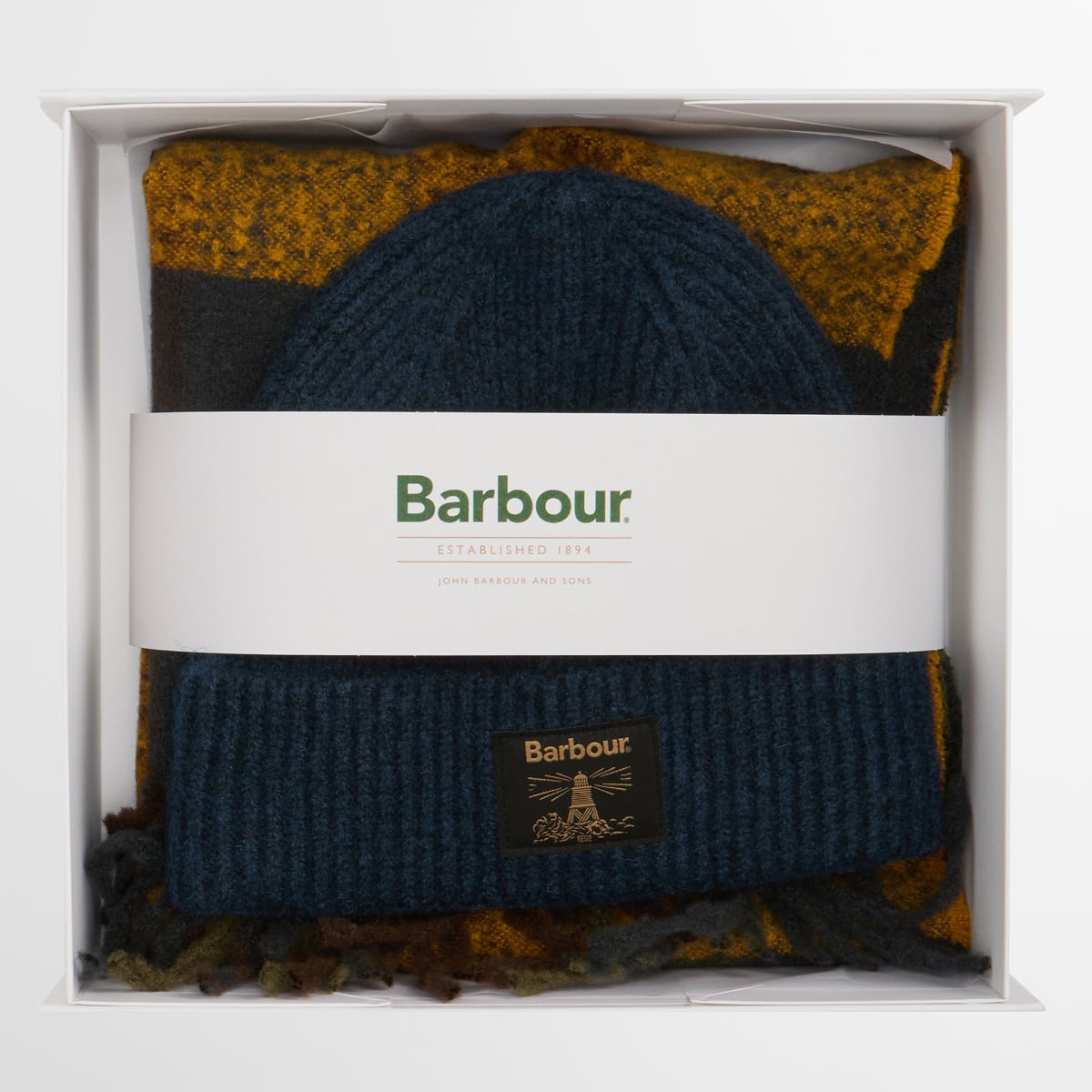 Barbour Westerdale Beanie and Scarf Gift Set | Classic
