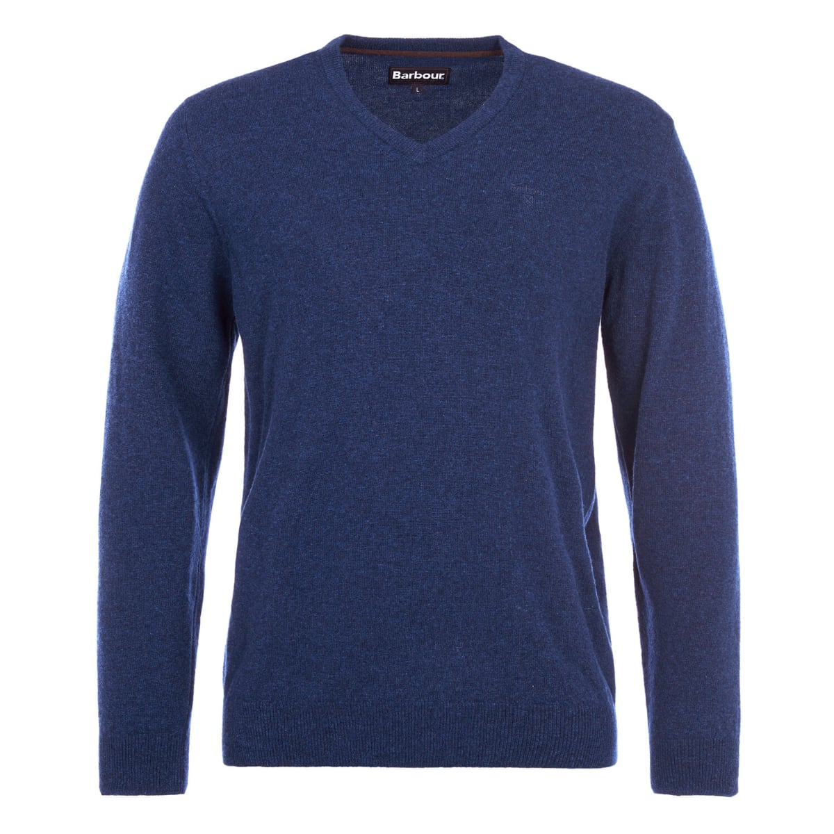 Barbour Essential Lambswool V Neck Men's Jumper | Deep Blue