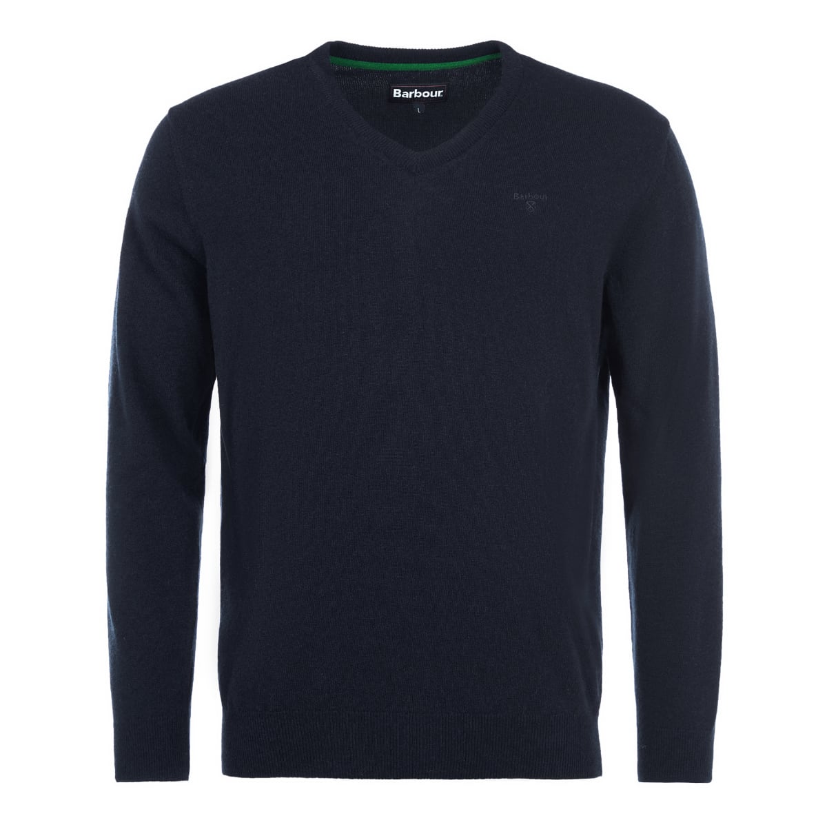 Barbour Essential Lambswool V Neck Men's Jumper | Navy