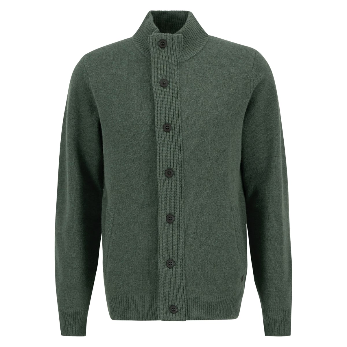 Barbour Essential Patch Zip-Through Men's Cardigan | Olive