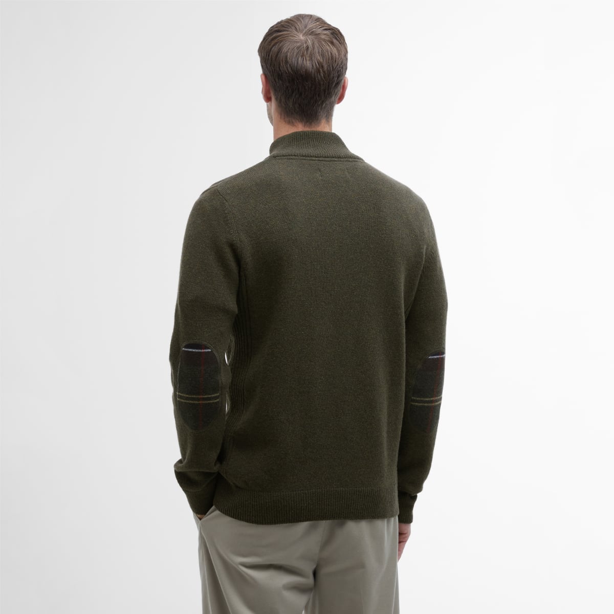 Barbour Holden Half Zip Men's Jumper | Olive Marl