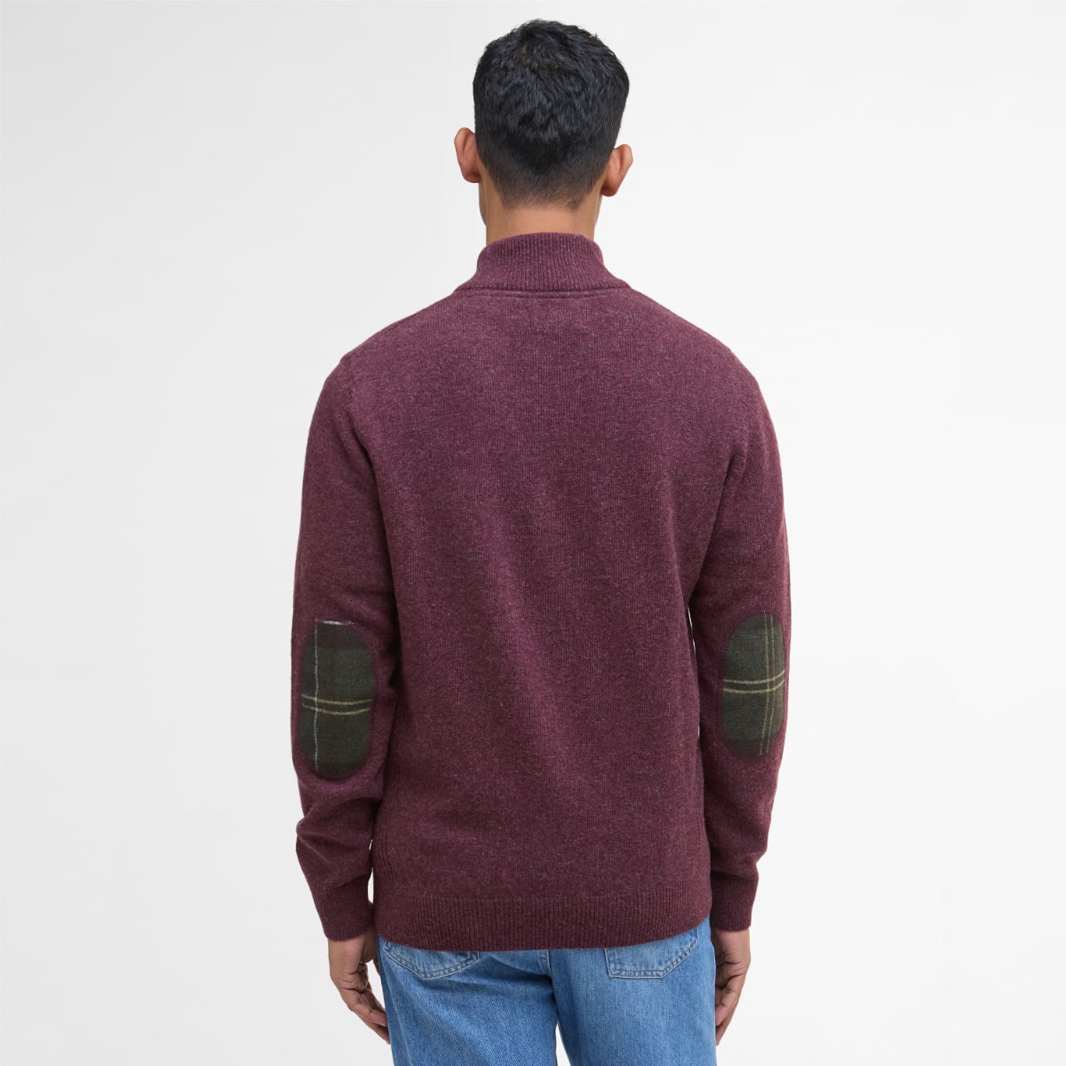 Barbour Holden Half Zip Men's Jumper | Ruby Marl