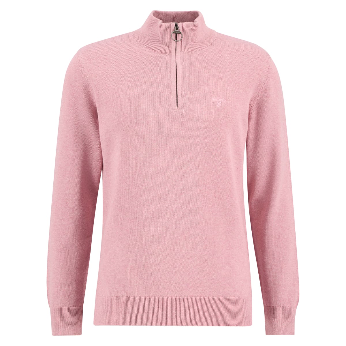 Barbour Cotton Half Zip Men's Jumper | Pink