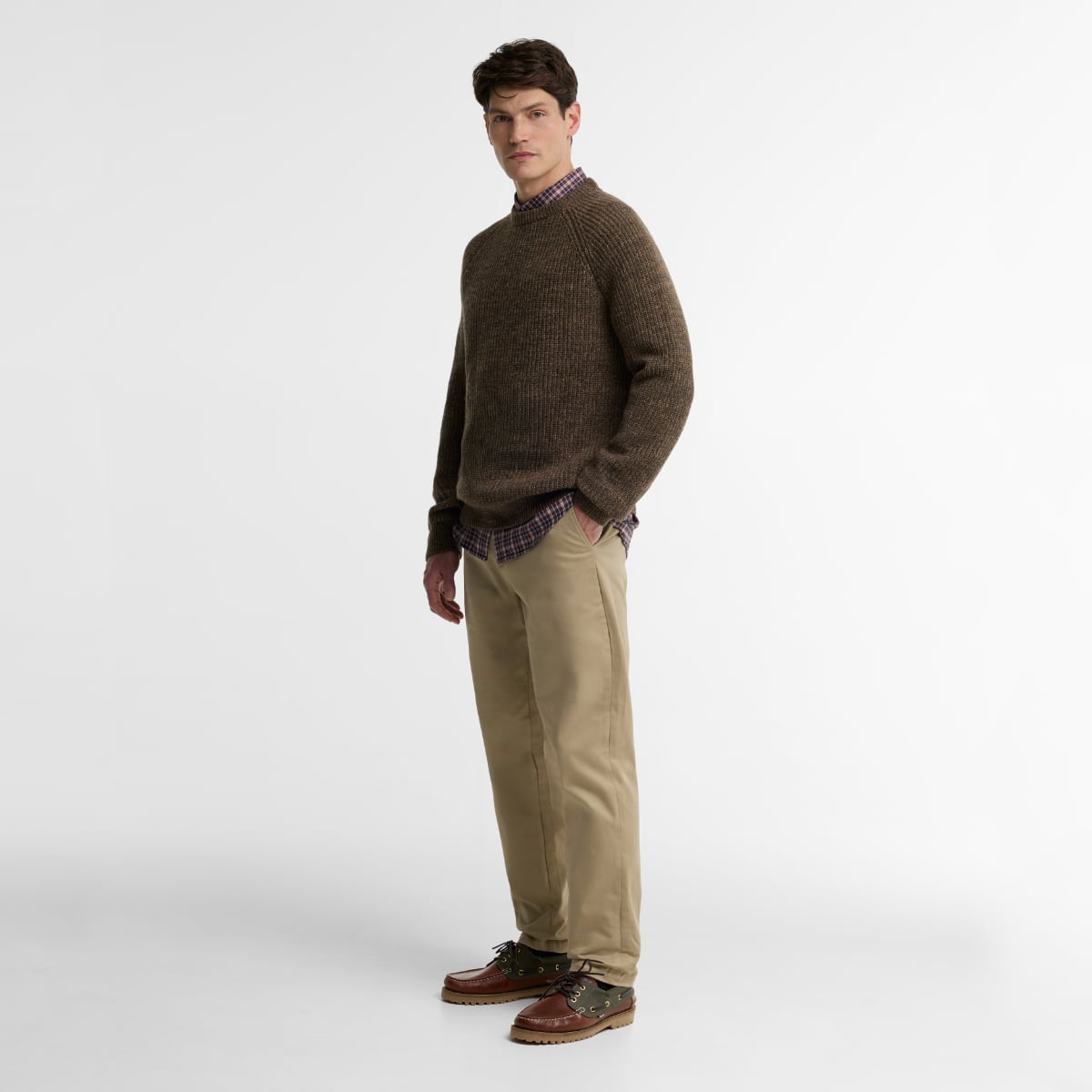 Barbour Horseford Crew Neck Sweater | Camel