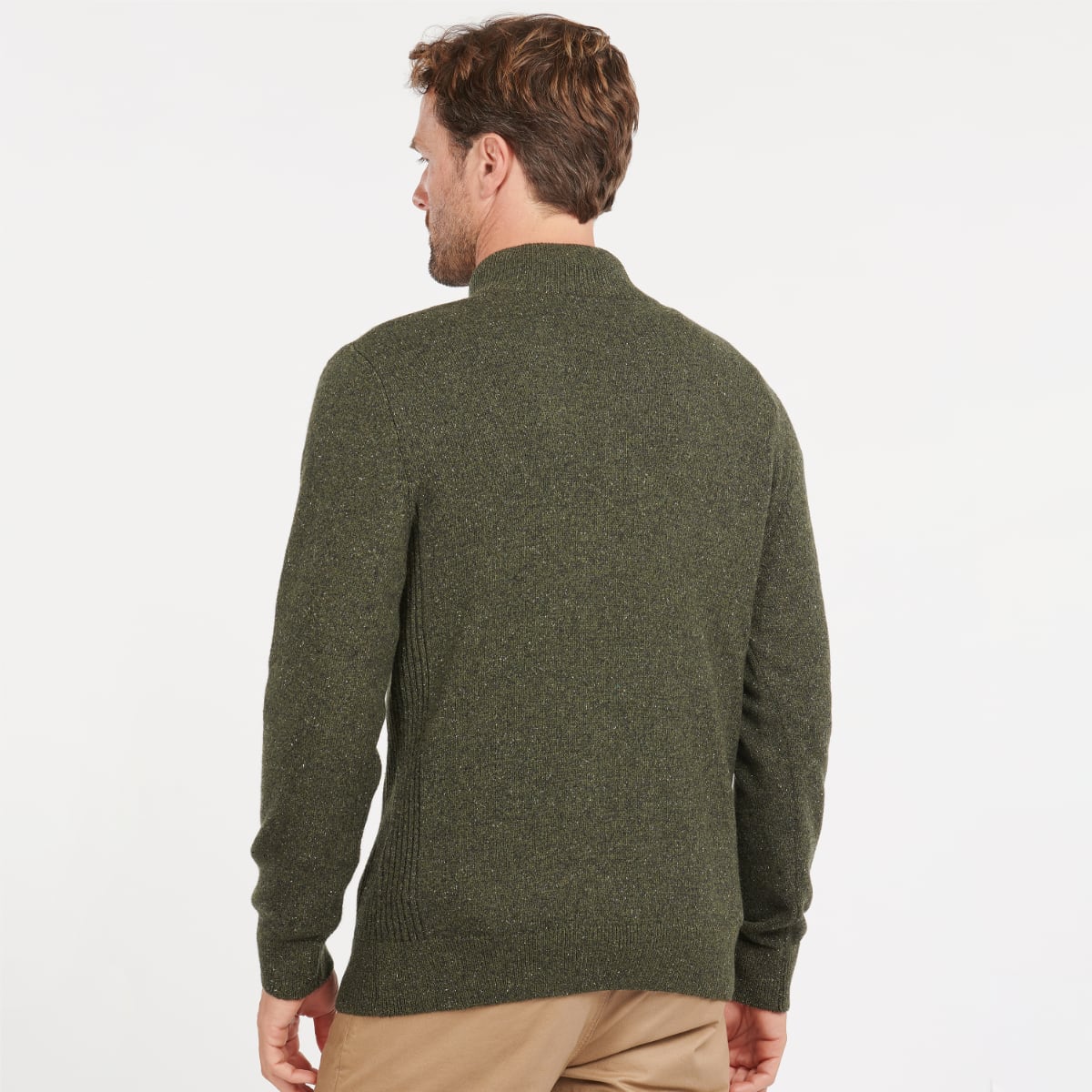 Barbour Tisbury Half Zip Men's Jumper | Dark Seaweed