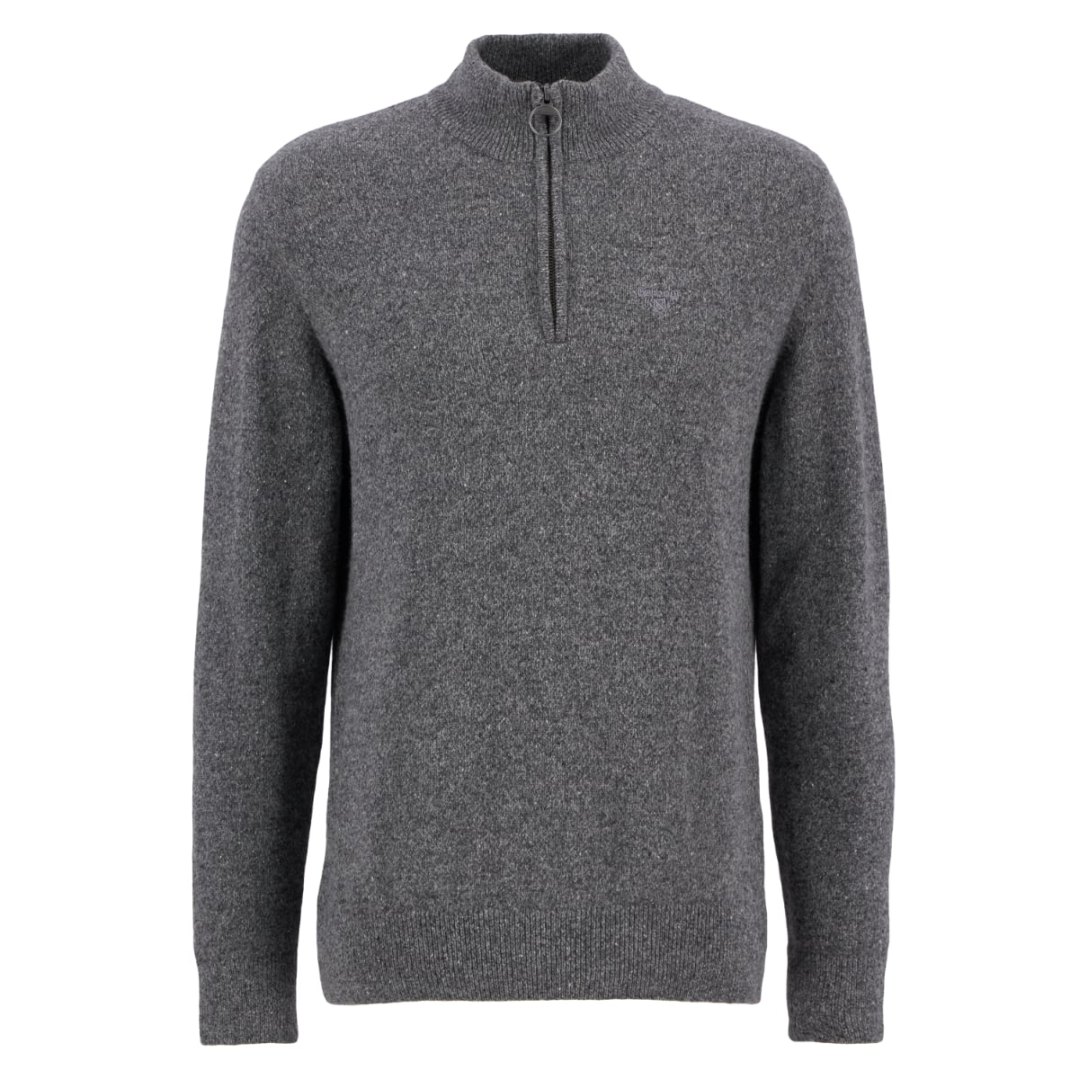 Barbour Tisbury Half Zip Men's Jumper | Grey